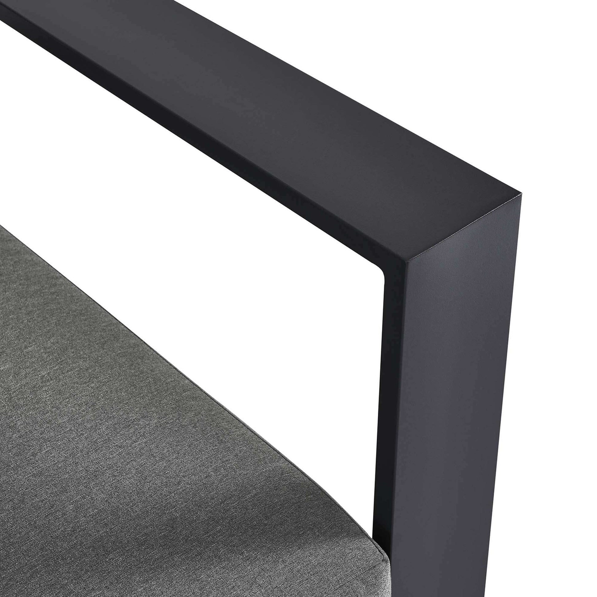 Tahoe Outdoor Patio Powder-Coated Aluminum Modular Right-Facing Loveseat by Modway - Best Buy Furniture