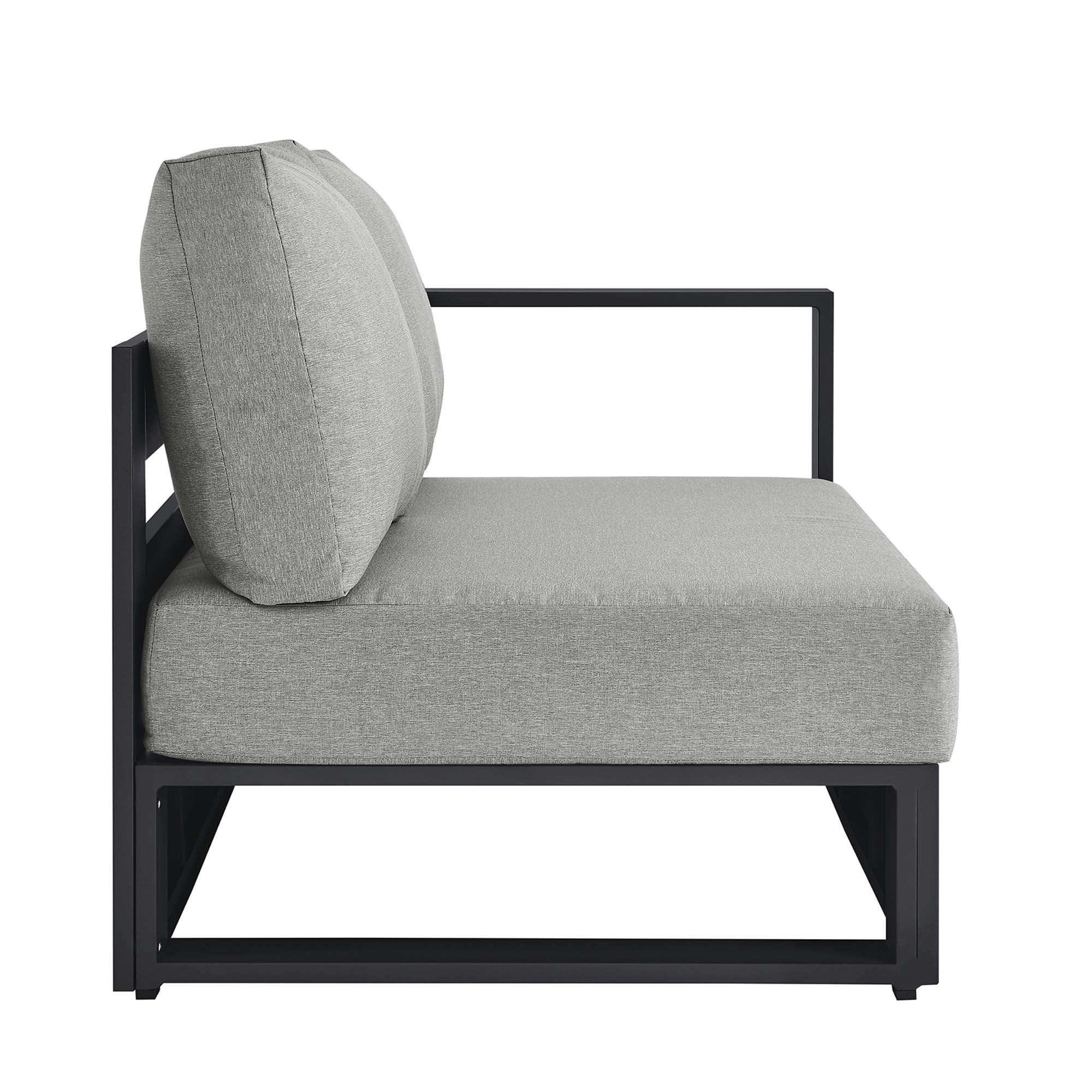 Tahoe Outdoor Patio Powder-Coated Aluminum Modular Right-Facing Loveseat by Modway - Best Buy Furniture