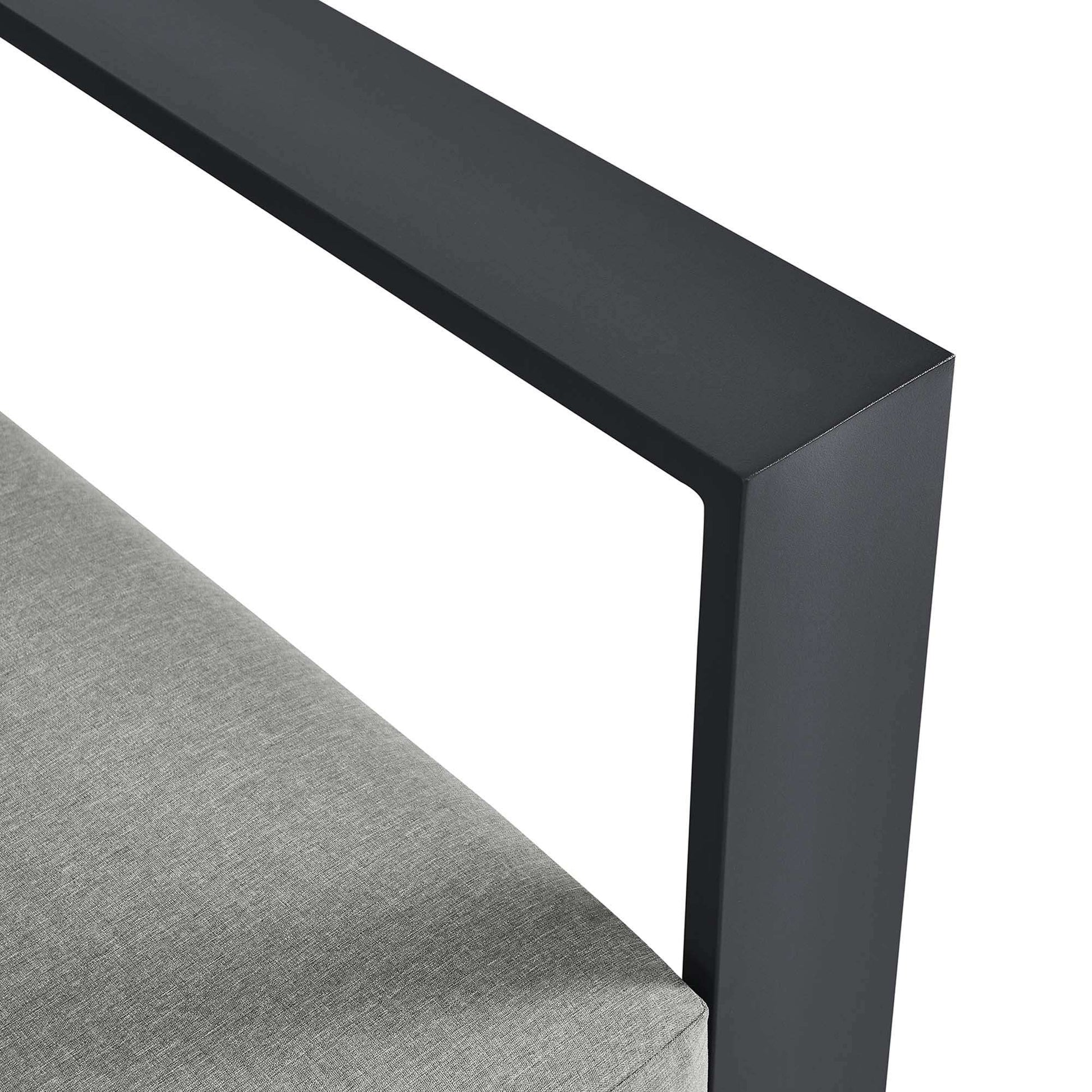 Tahoe Outdoor Patio Powder-Coated Aluminum Modular Right-Facing Loveseat by Modway - Best Buy Furniture