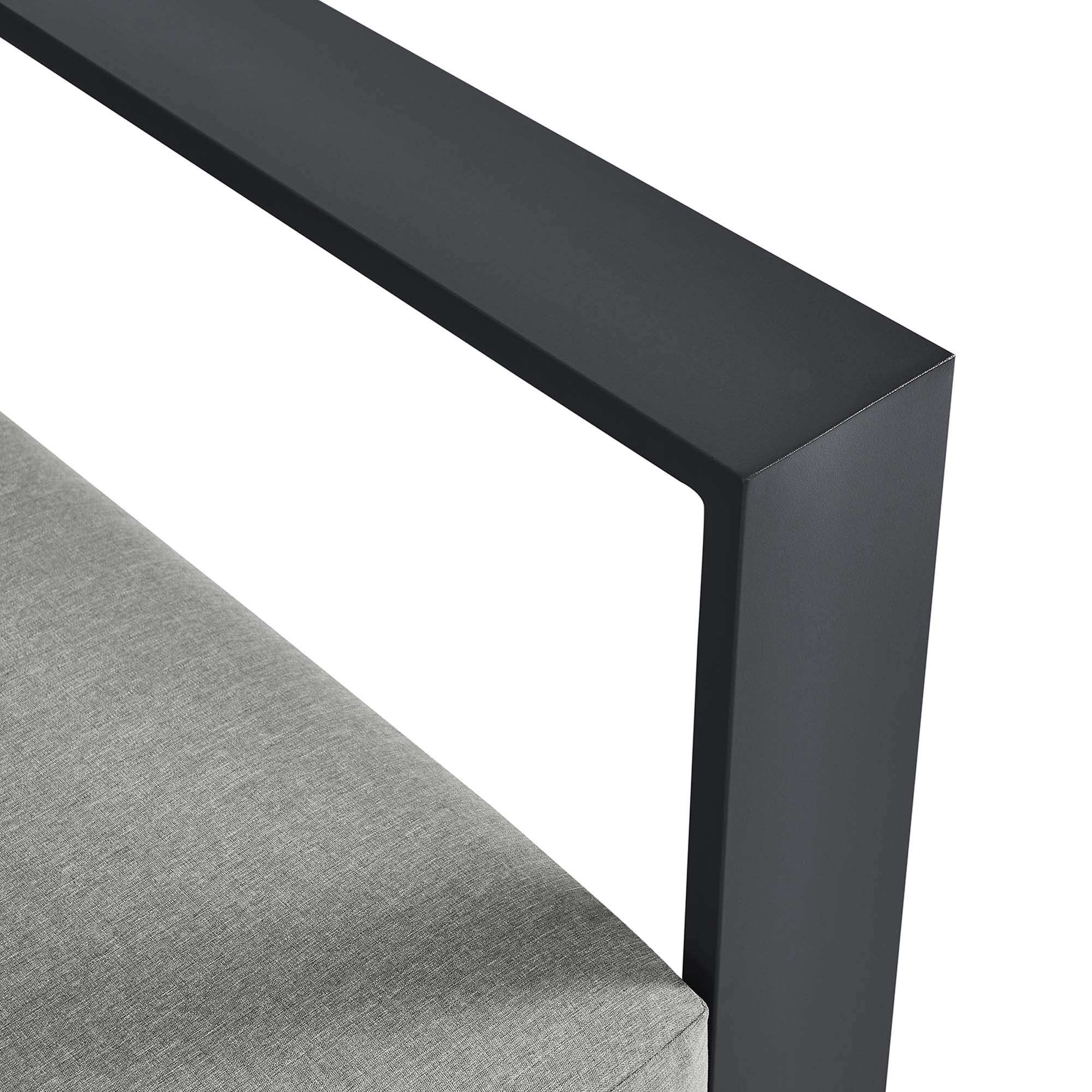 Tahoe Outdoor Patio Powder-Coated Aluminum Modular Right-Facing Loveseat by Modway - Best Buy Furniture