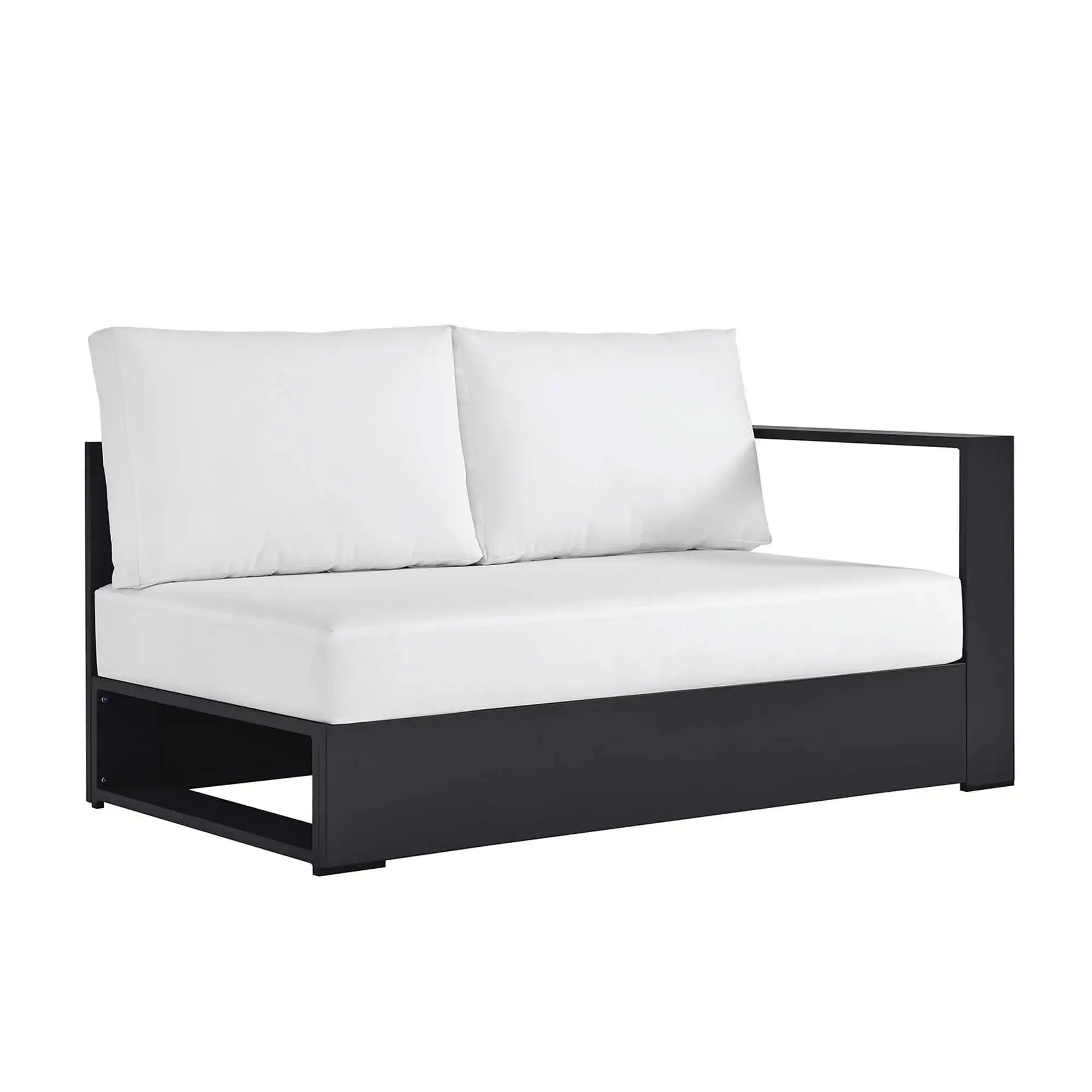 Tahoe Outdoor Patio Powder-Coated Aluminum Modular Right-Facing Loveseat by Modway - Best Buy Furniture