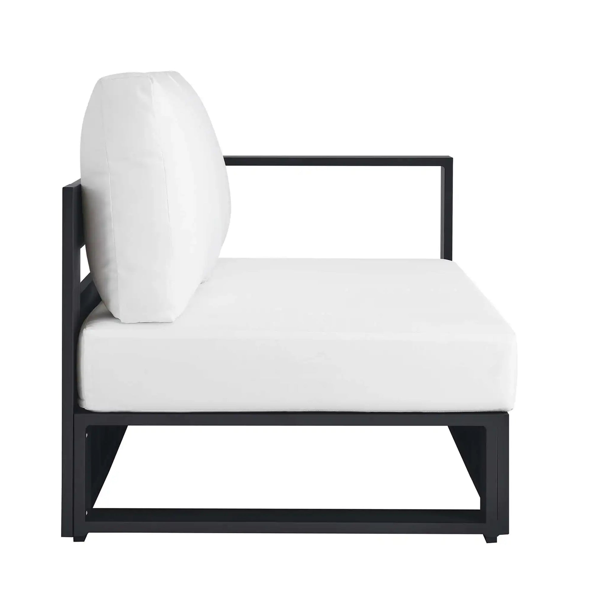 Tahoe Outdoor Patio Powder-Coated Aluminum Modular Right-Facing Loveseat by Modway - Best Buy Furniture