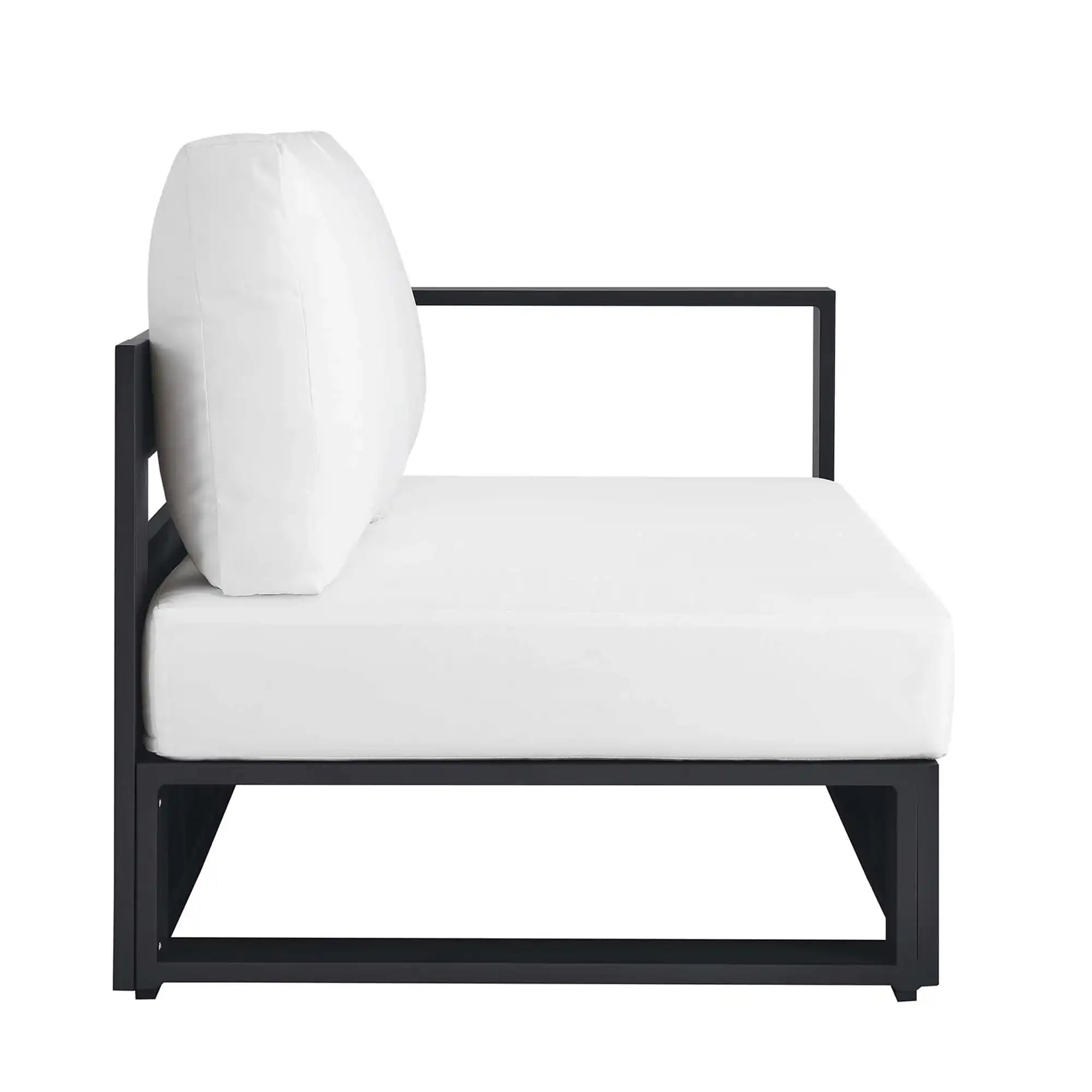 Tahoe Outdoor Patio Powder-Coated Aluminum Modular Right-Facing Loveseat by Modway - Best Buy Furniture