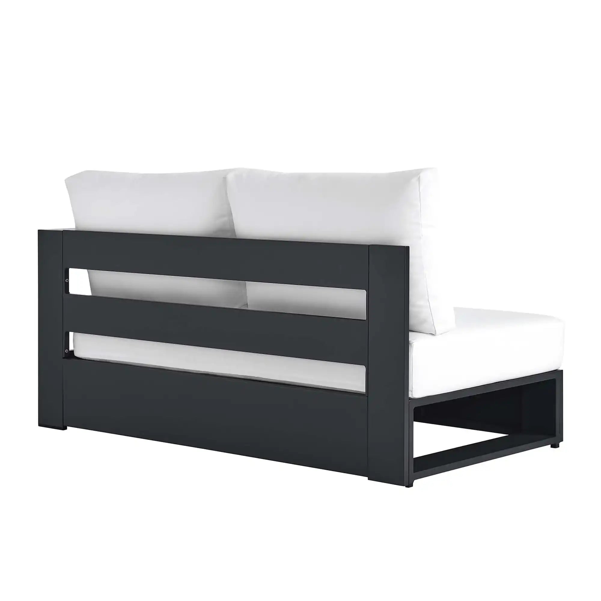 Tahoe Outdoor Patio Powder-Coated Aluminum Modular Right-Facing Loveseat by Modway - Best Buy Furniture