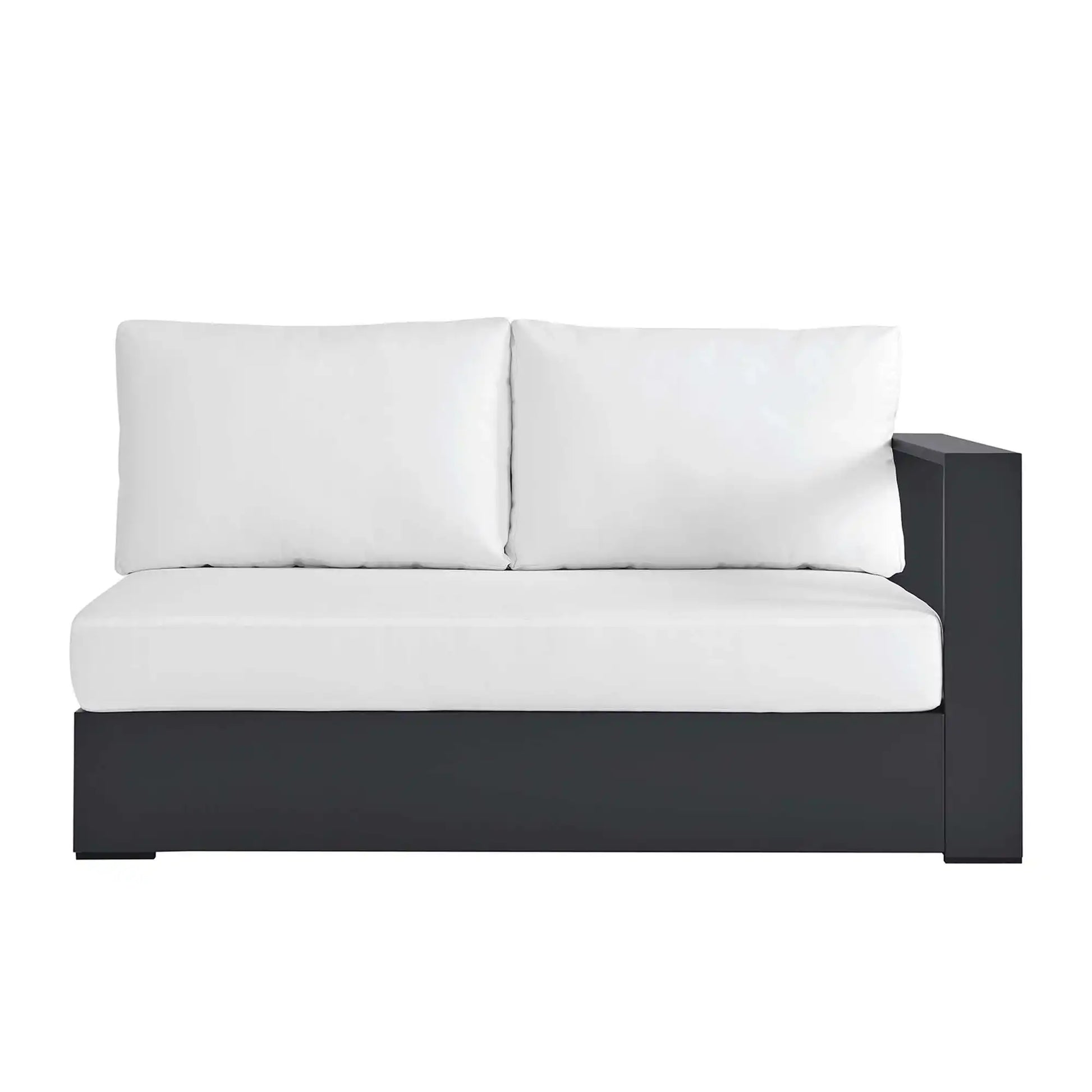 Tahoe Outdoor Patio Powder-Coated Aluminum Modular Right-Facing Loveseat by Modway - Best Buy Furniture