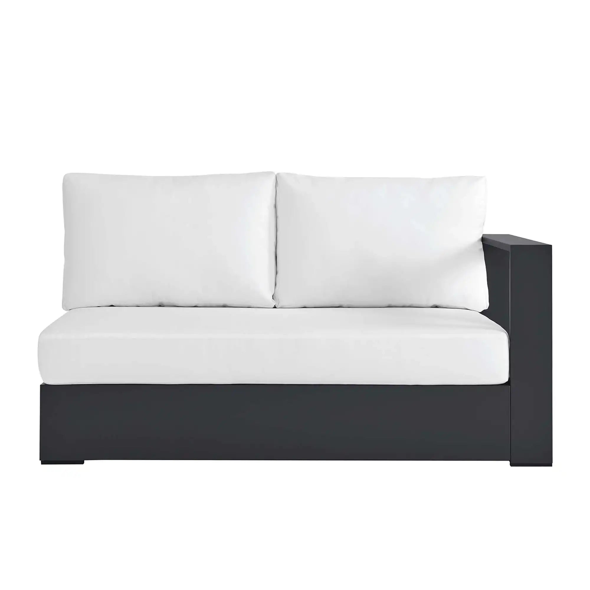 Tahoe Outdoor Patio Powder-Coated Aluminum Modular Right-Facing Loveseat by Modway - Best Buy Furniture