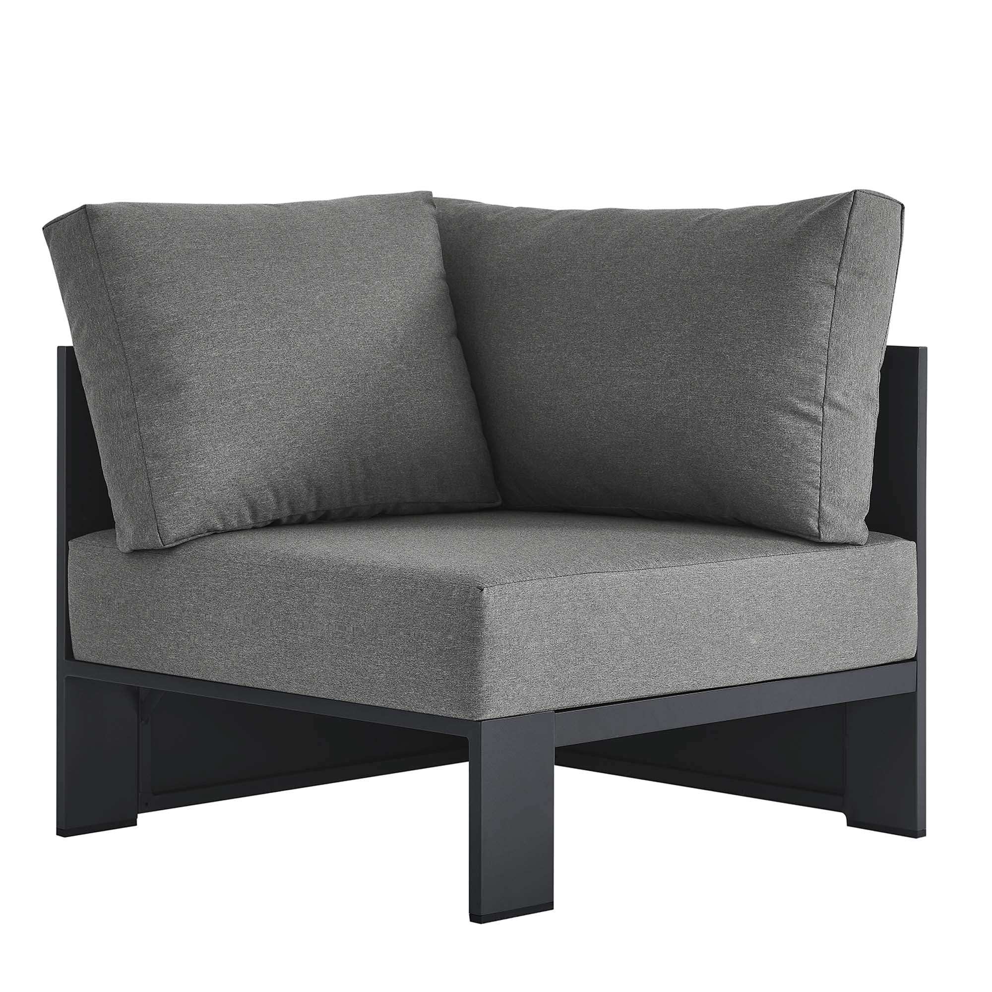 Tahoe Outdoor Patio Powder-Coated Aluminum Modular Corner Chair by Modway - Best Buy Furniture