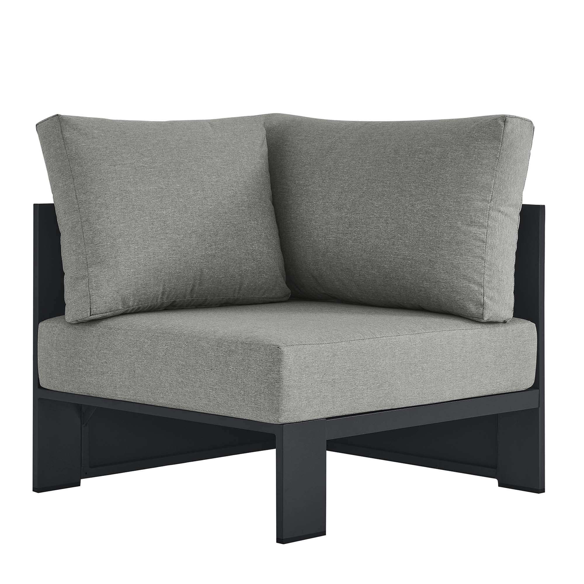 Tahoe Outdoor Patio Powder-Coated Aluminum Modular Corner Chair by Modway - Best Buy Furniture