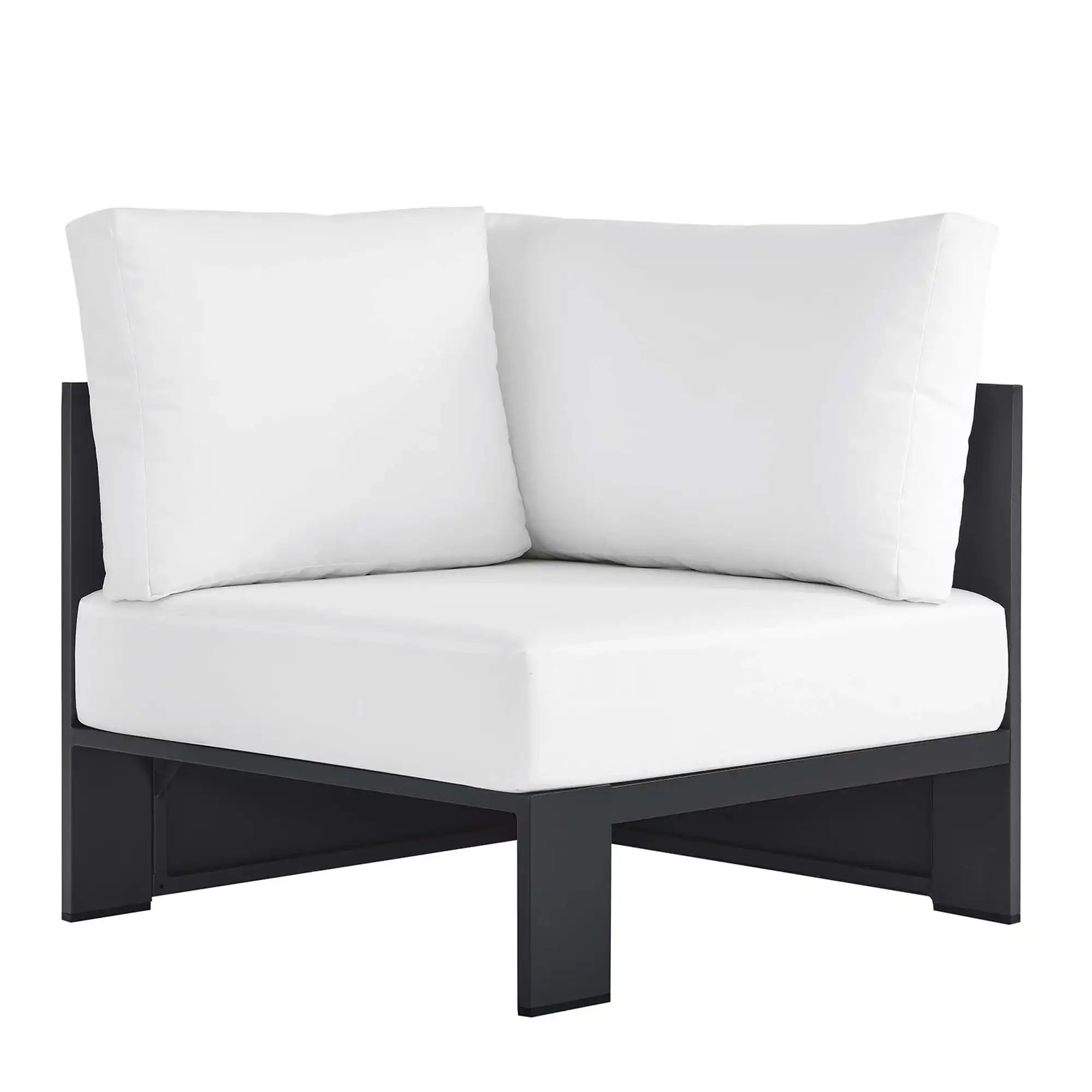 Tahoe Outdoor Patio Powder-Coated Aluminum Modular Corner Chair by Modway - Best Buy Furniture