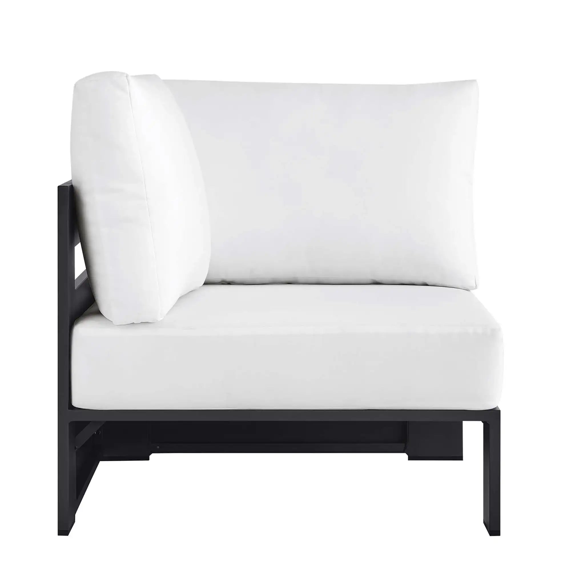 Tahoe Outdoor Patio Powder-Coated Aluminum Modular Corner Chair by Modway - Best Buy Furniture
