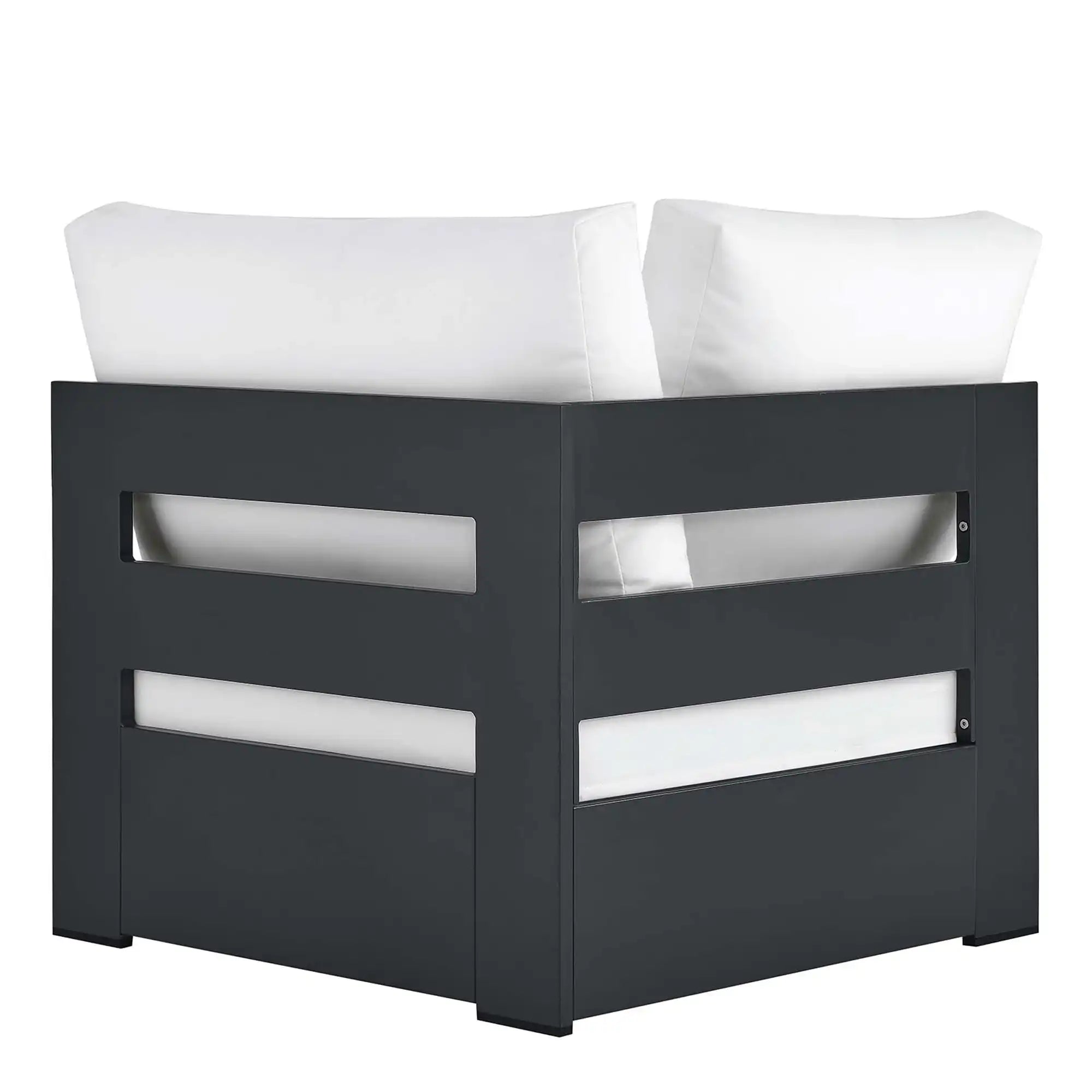 Tahoe Outdoor Patio Powder-Coated Aluminum Modular Corner Chair by Modway - Best Buy Furniture