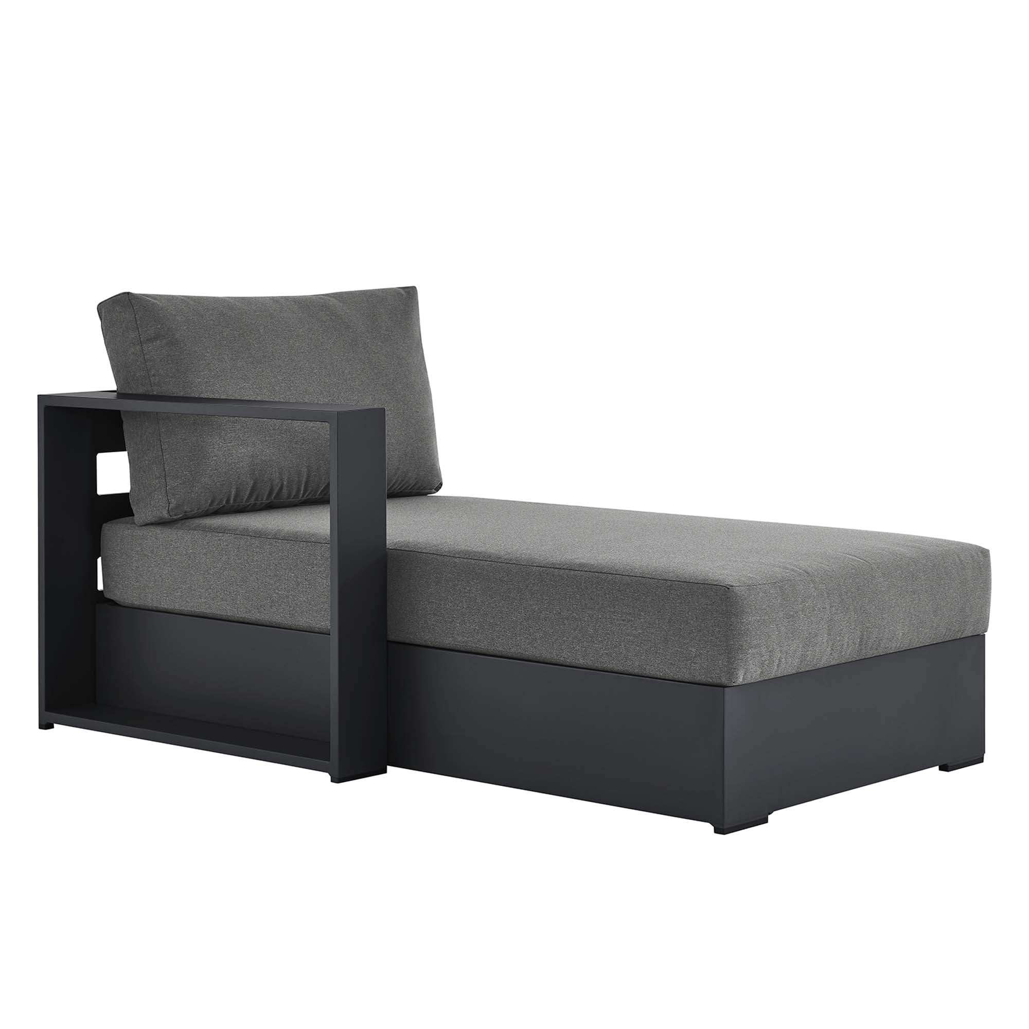 Tahoe Outdoor Patio Powder-Coated Aluminum Modular Left-Facing Chaise Lounge by Modway - Best Buy Furniture