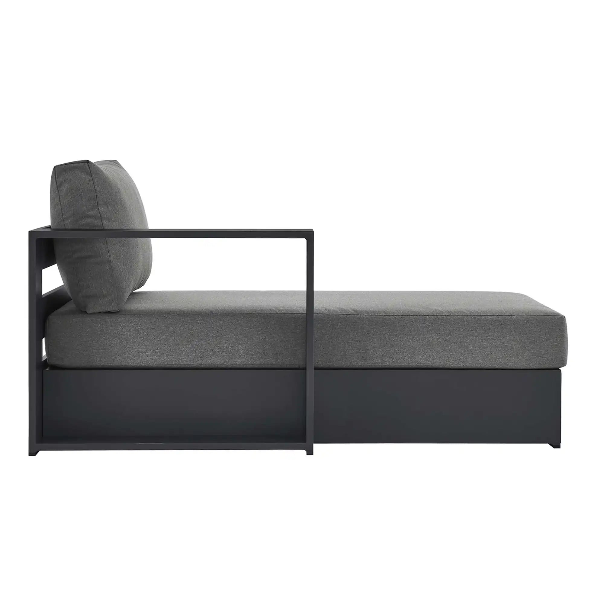 Tahoe Outdoor Patio Powder-Coated Aluminum Modular Left-Facing Chaise Lounge by Modway - Best Buy Furniture
