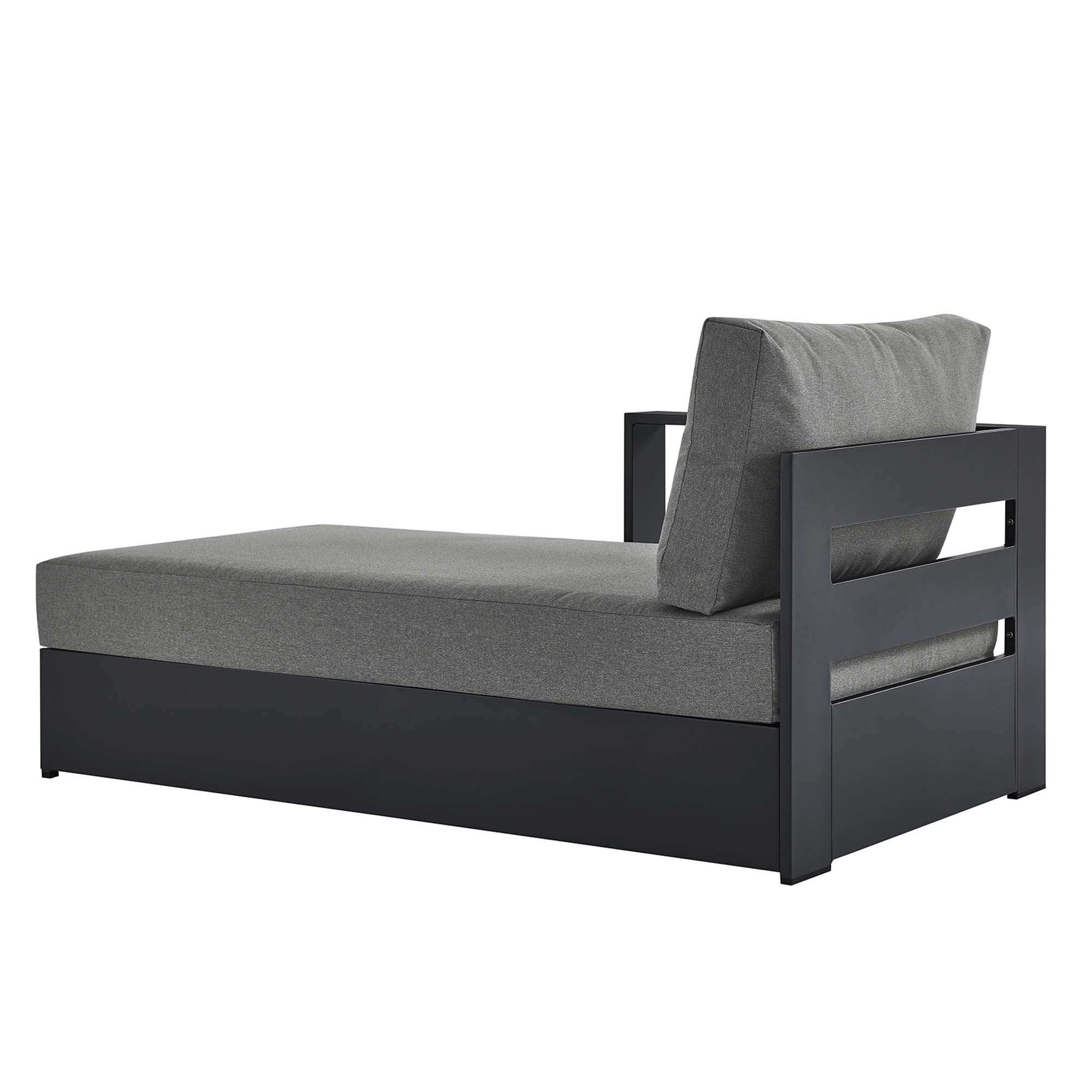 Tahoe Outdoor Patio Powder-Coated Aluminum Modular Left-Facing Chaise Lounge by Modway - Best Buy Furniture