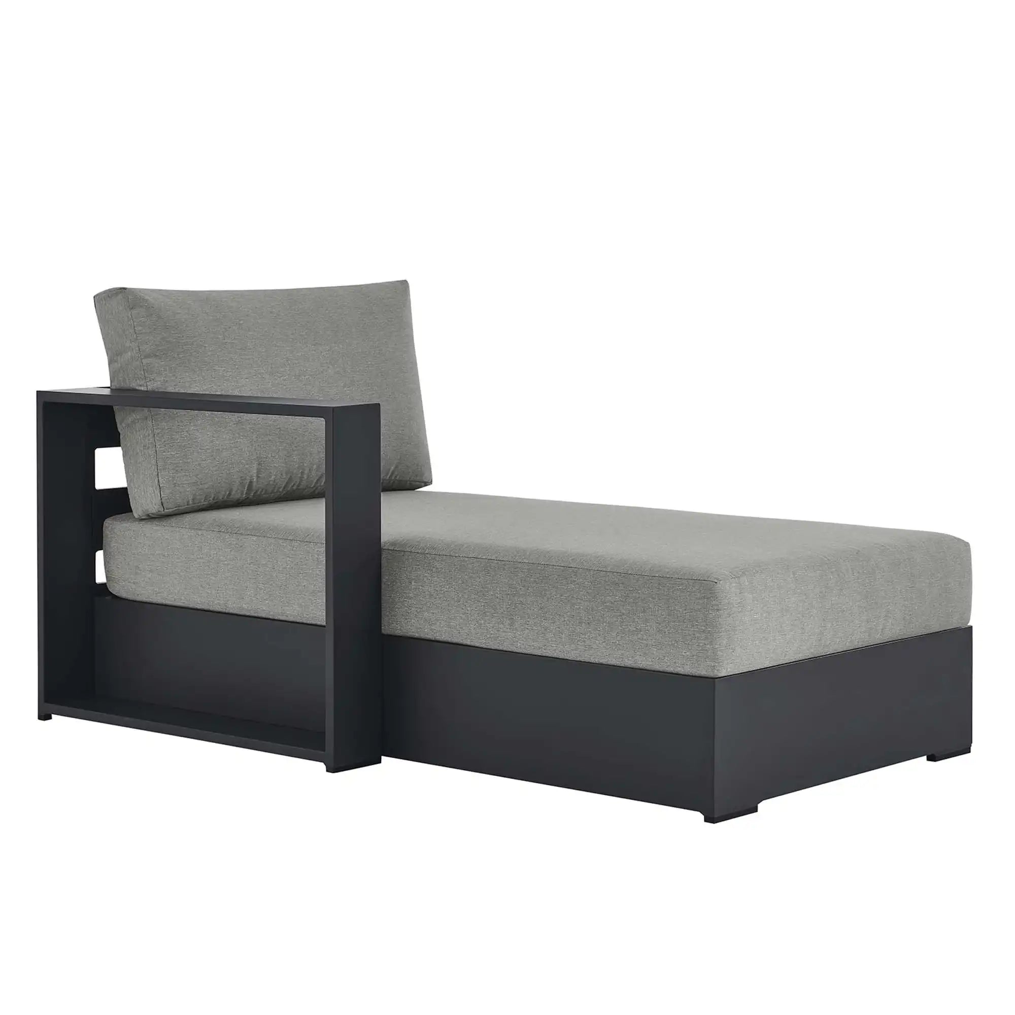 Tahoe Outdoor Patio Powder-Coated Aluminum Modular Left-Facing Chaise Lounge by Modway - Best Buy Furniture