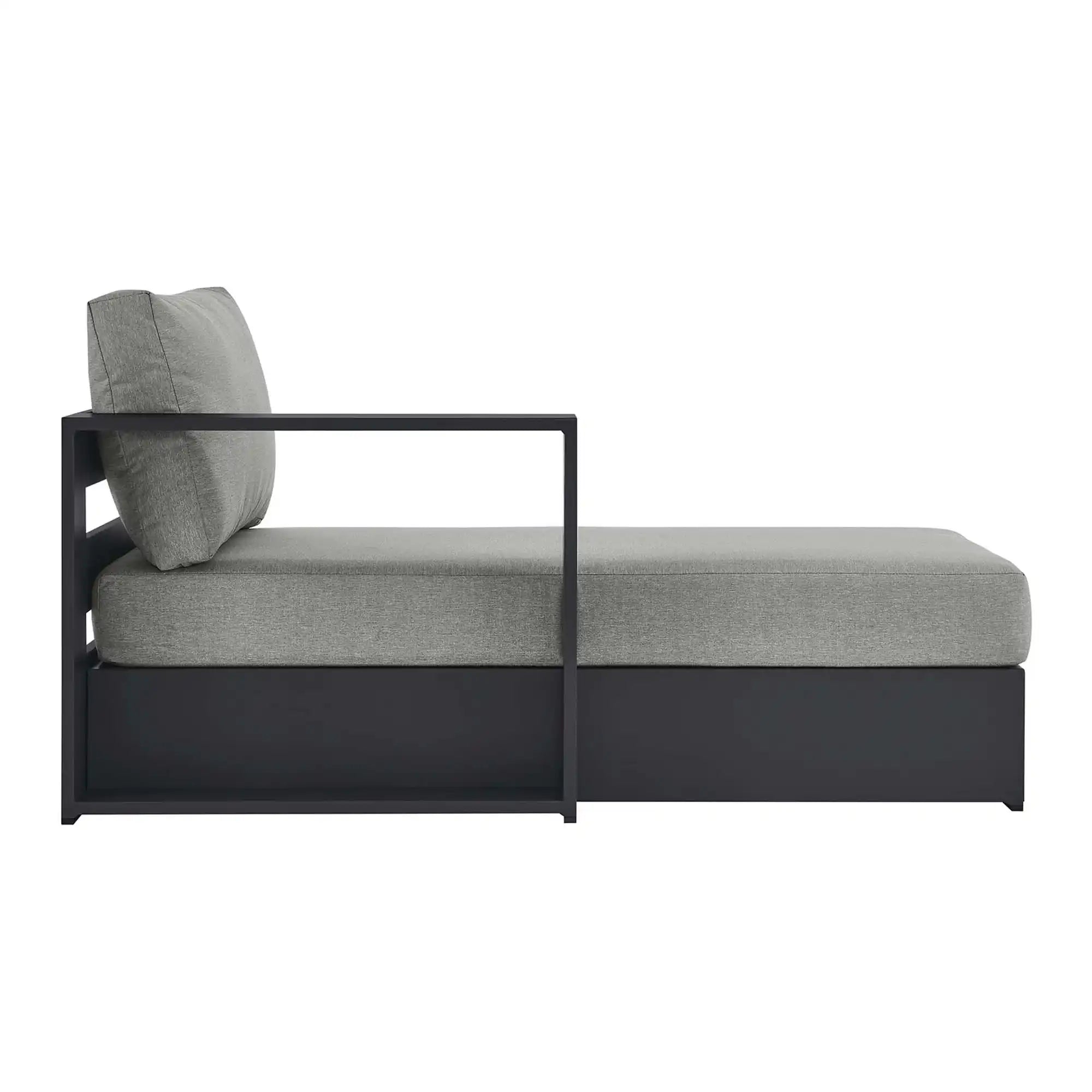 Tahoe Outdoor Patio Powder-Coated Aluminum Modular Left-Facing Chaise Lounge by Modway - Best Buy Furniture