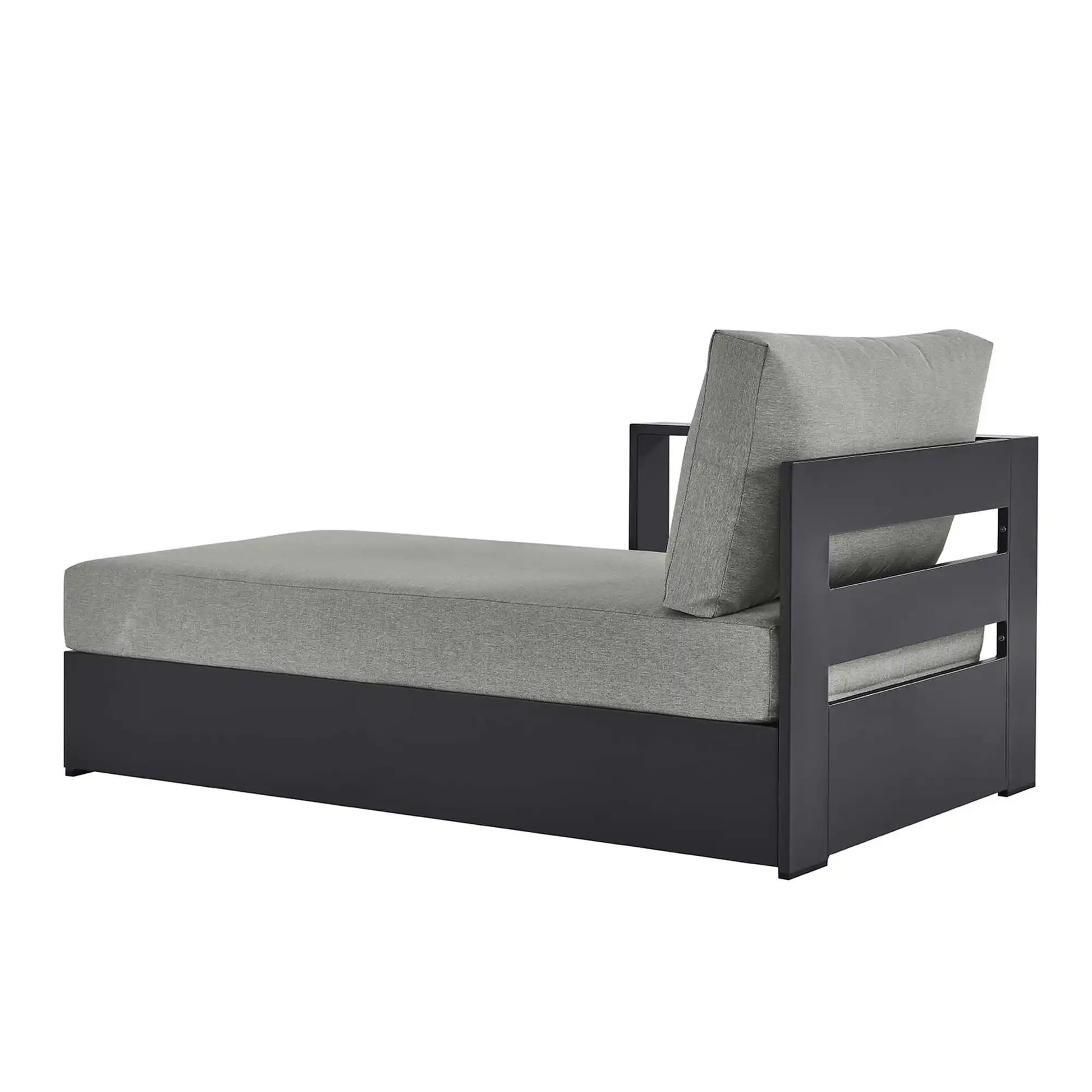 Tahoe Outdoor Patio Powder-Coated Aluminum Modular Left-Facing Chaise Lounge by Modway - Best Buy Furniture