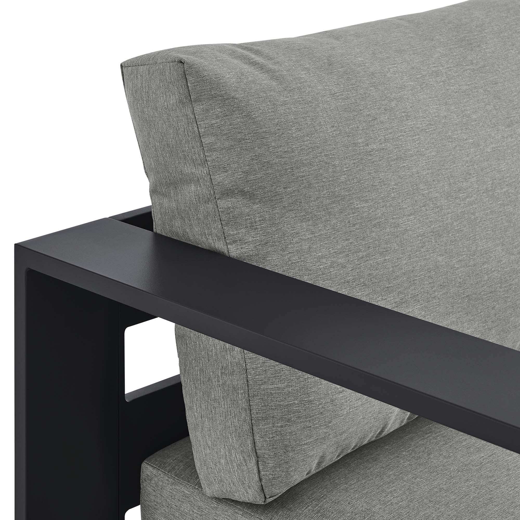 Tahoe Outdoor Patio Powder-Coated Aluminum Modular Left-Facing Chaise Lounge by Modway - Best Buy Furniture