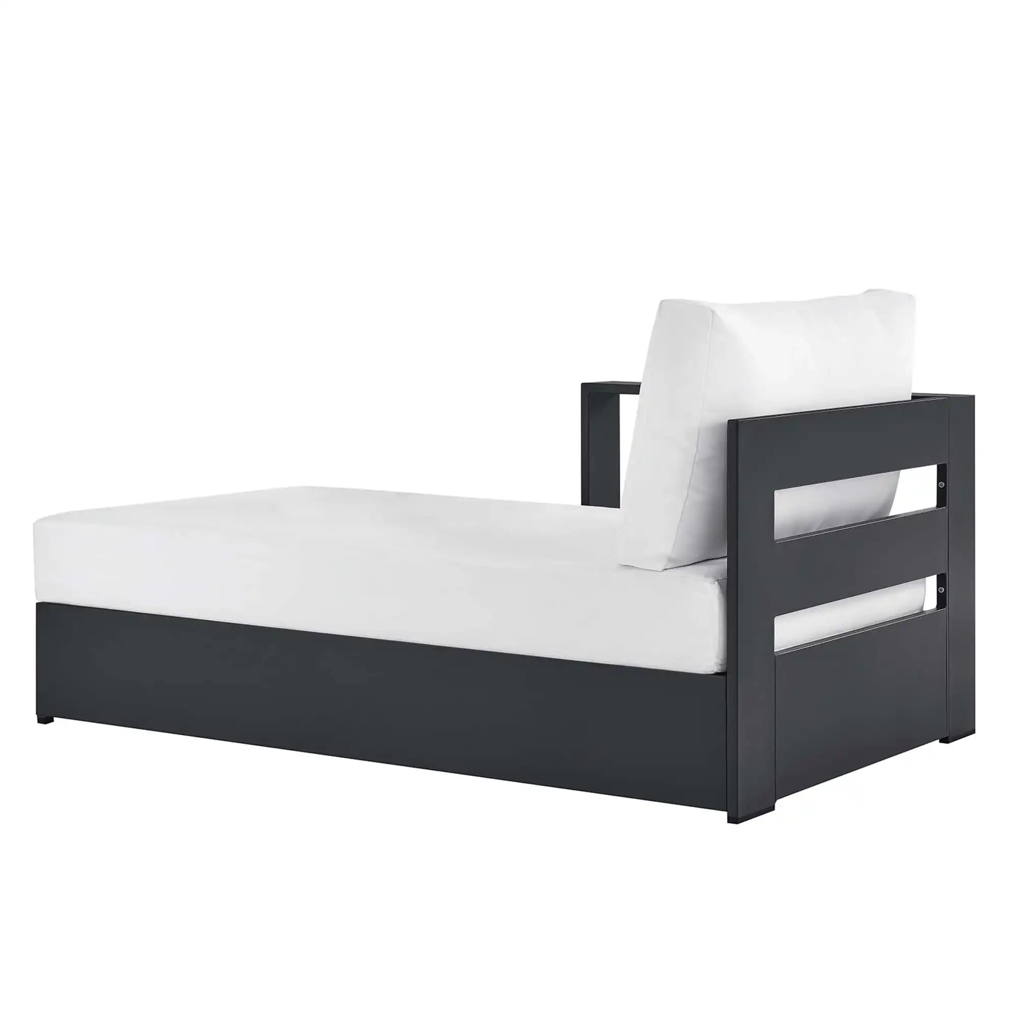 Tahoe Outdoor Patio Powder-Coated Aluminum Modular Left-Facing Chaise Lounge by Modway - Best Buy Furniture