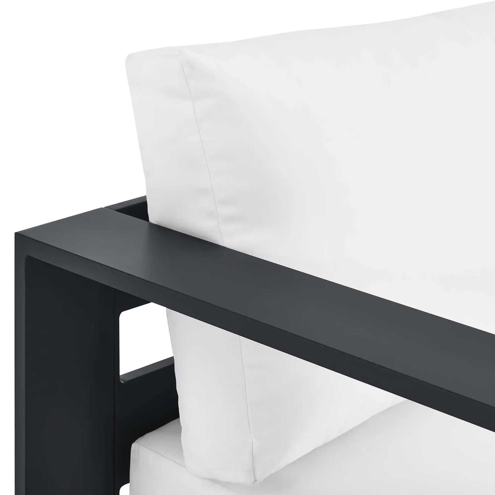 Tahoe Outdoor Patio Powder-Coated Aluminum Modular Left-Facing Chaise Lounge by Modway - Best Buy Furniture