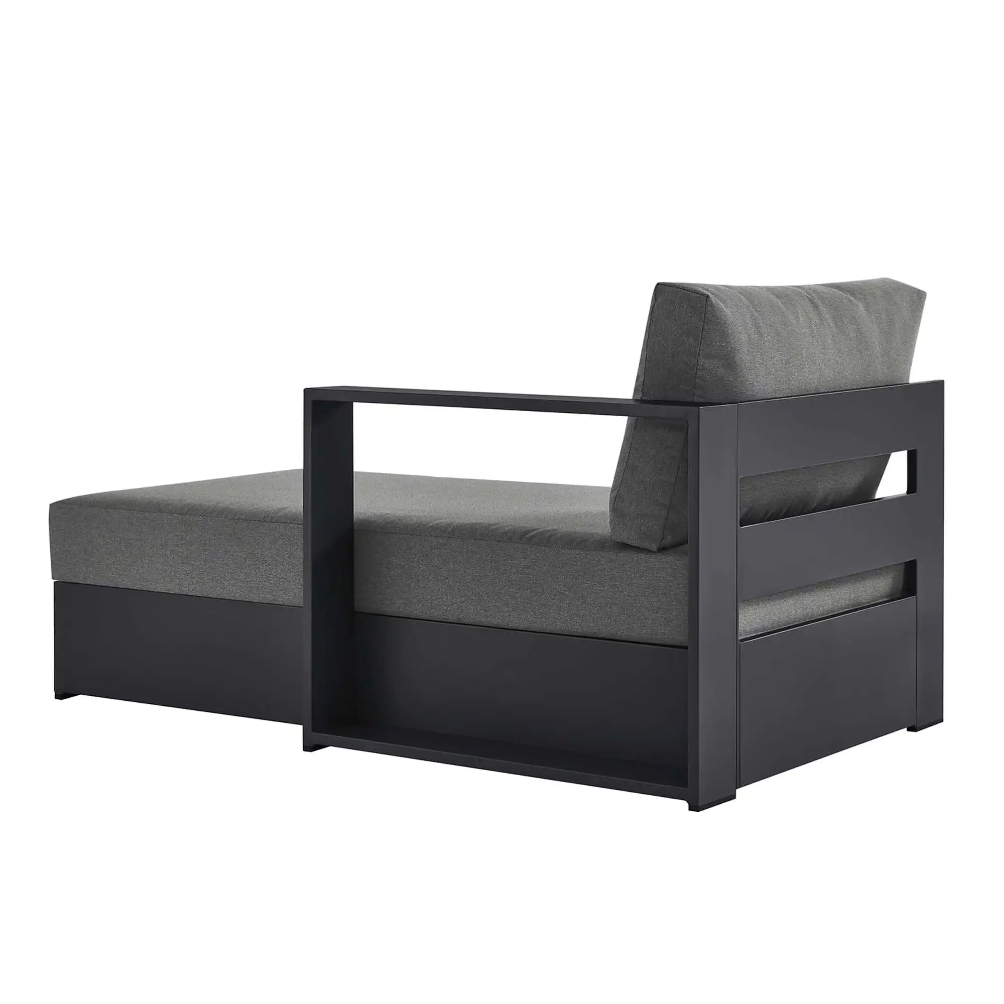 Tahoe Outdoor Patio Powder-Coated Aluminum Modular Right-Facing Chaise Lounge by Modway - Best Buy Furniture