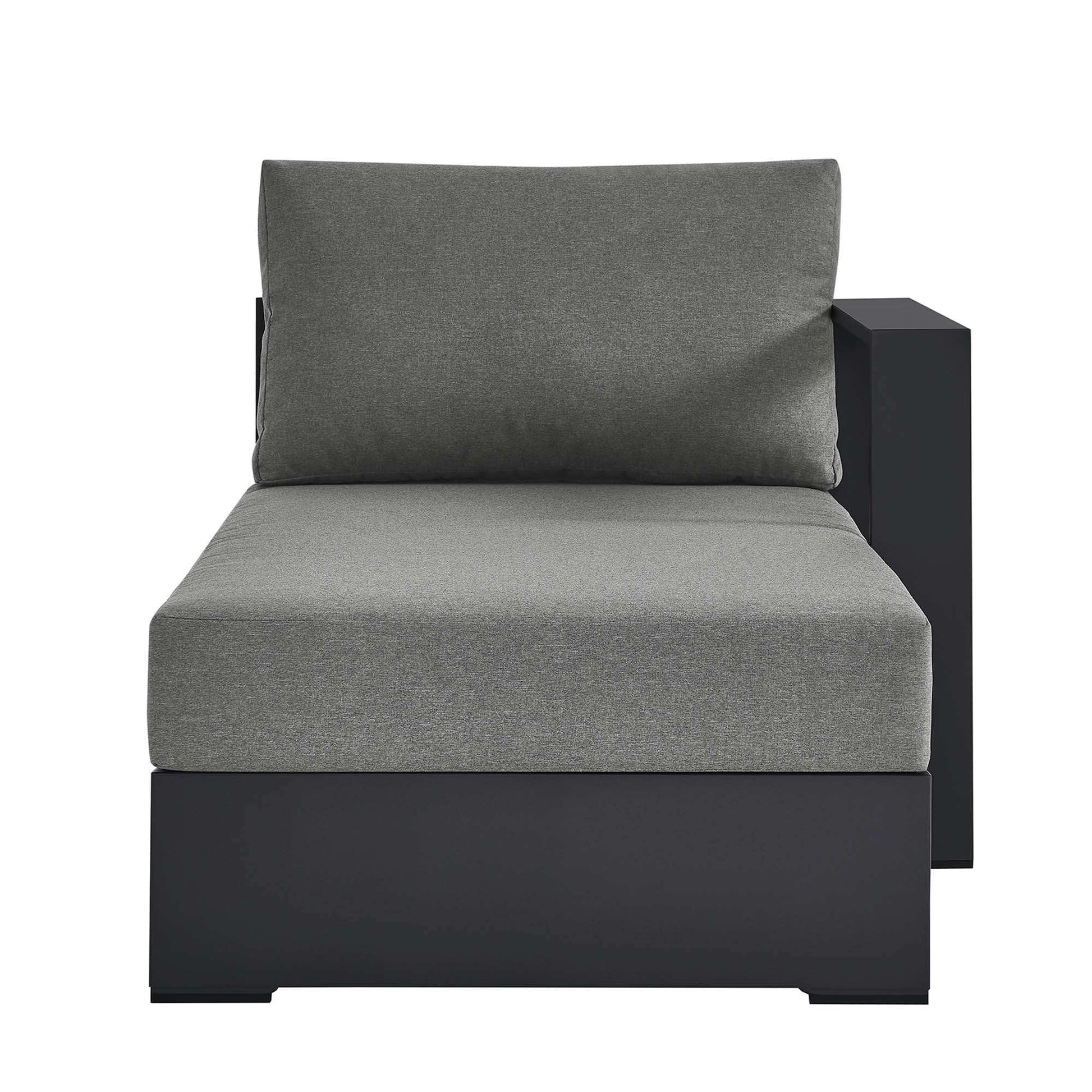 Tahoe Outdoor Patio Powder-Coated Aluminum Modular Right-Facing Chaise Lounge by Modway - Best Buy Furniture