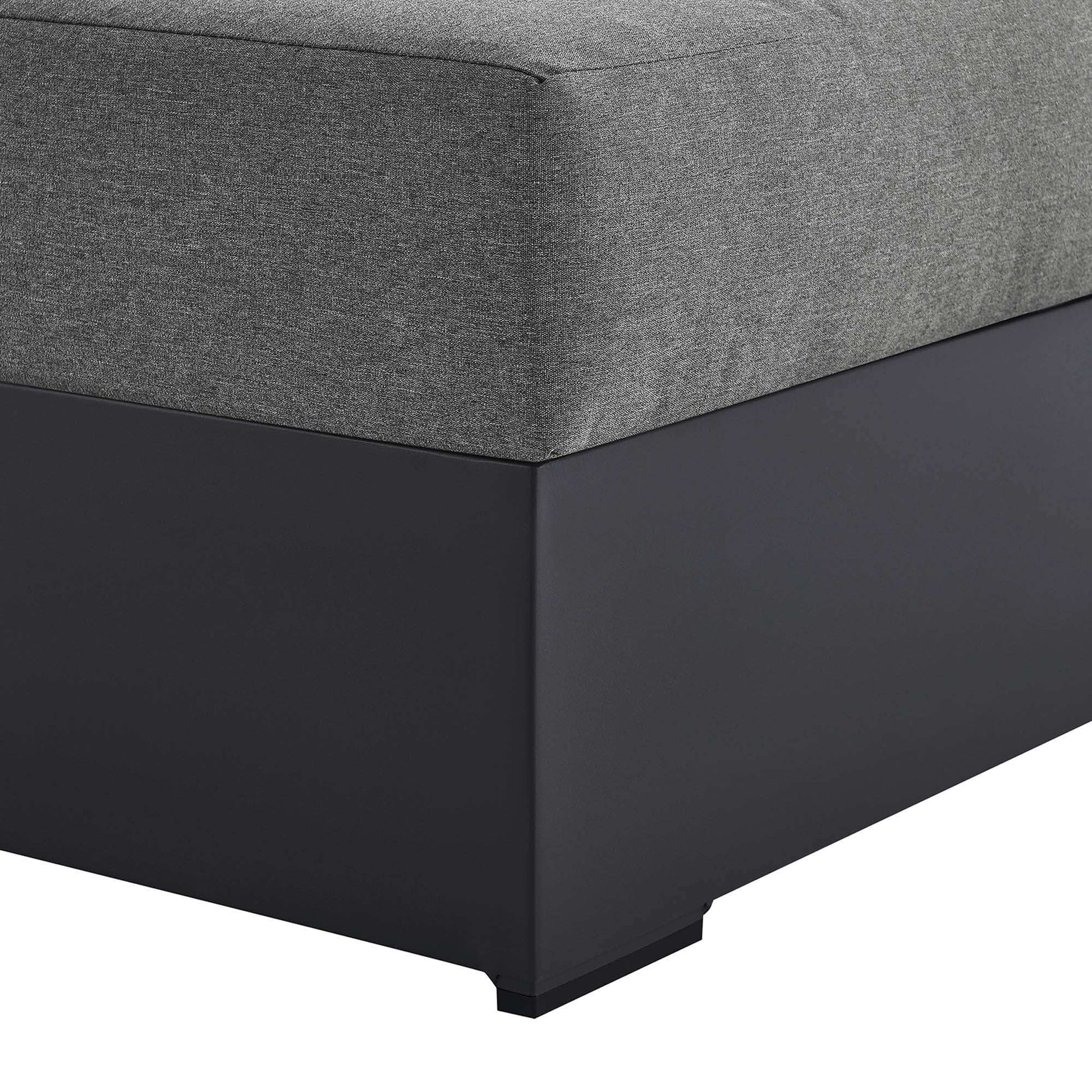 Tahoe Outdoor Patio Powder-Coated Aluminum Modular Right-Facing Chaise Lounge by Modway - Best Buy Furniture