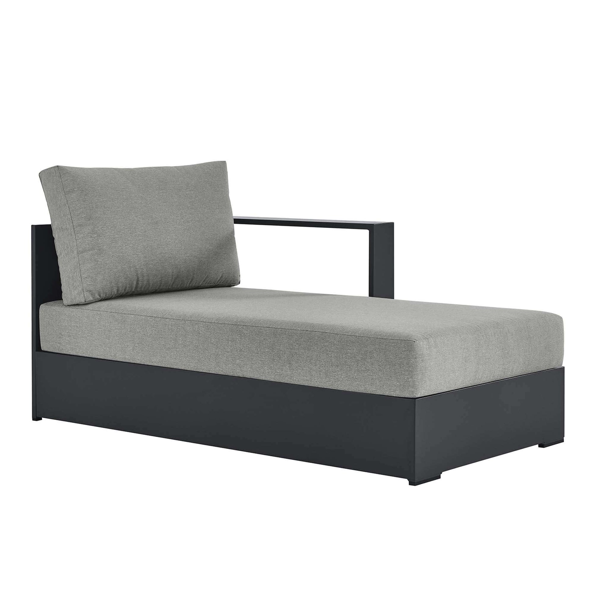 Tahoe Outdoor Patio Powder-Coated Aluminum Modular Right-Facing Chaise Lounge by Modway - Best Buy Furniture
