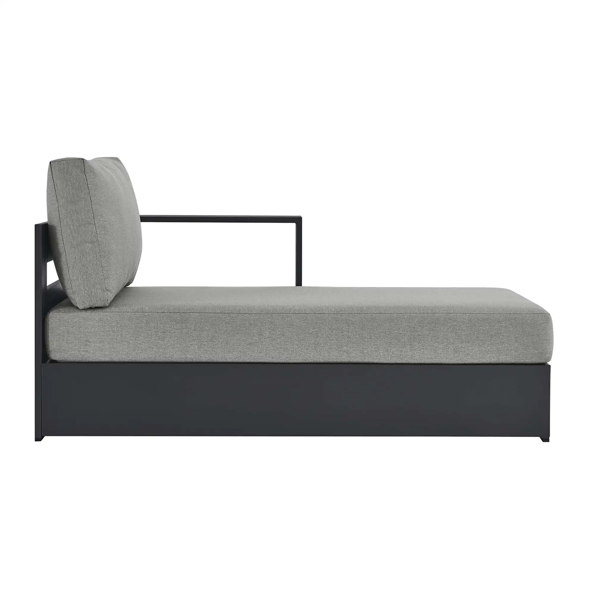 Tahoe Outdoor Patio Powder-Coated Aluminum Modular Right-Facing Chaise Lounge by Modway - Best Buy Furniture