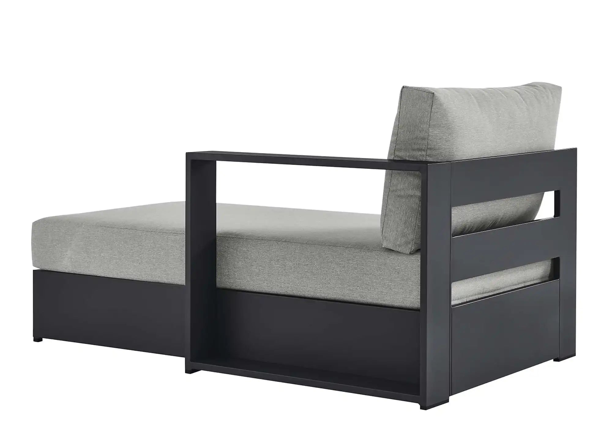 Tahoe Outdoor Patio Powder-Coated Aluminum Modular Right-Facing Chaise Lounge by Modway - Best Buy Furniture