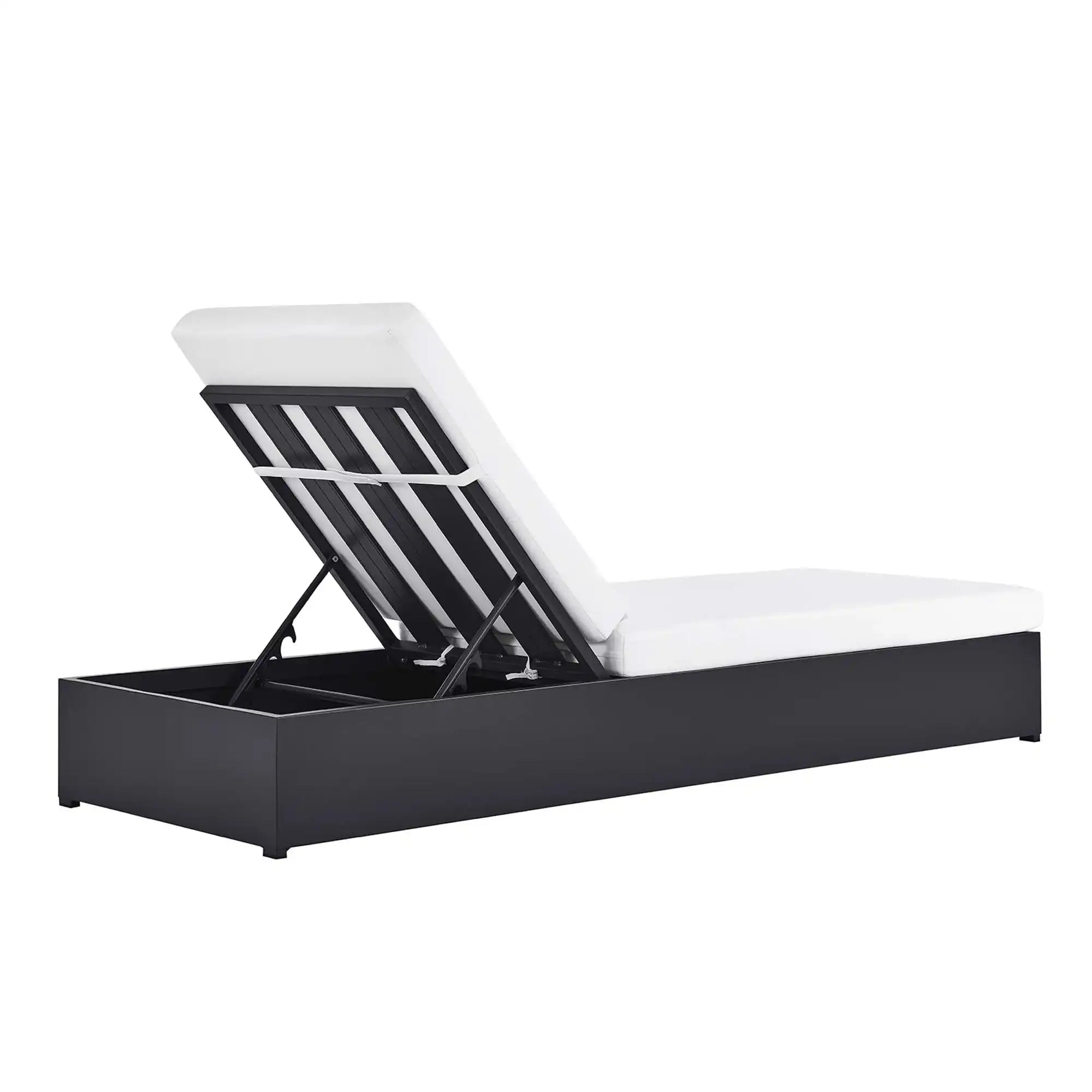 Tahoe Outdoor Patio Powder-Coated Aluminum Chaise Lounge Chair by Modway - Best Buy Furniture