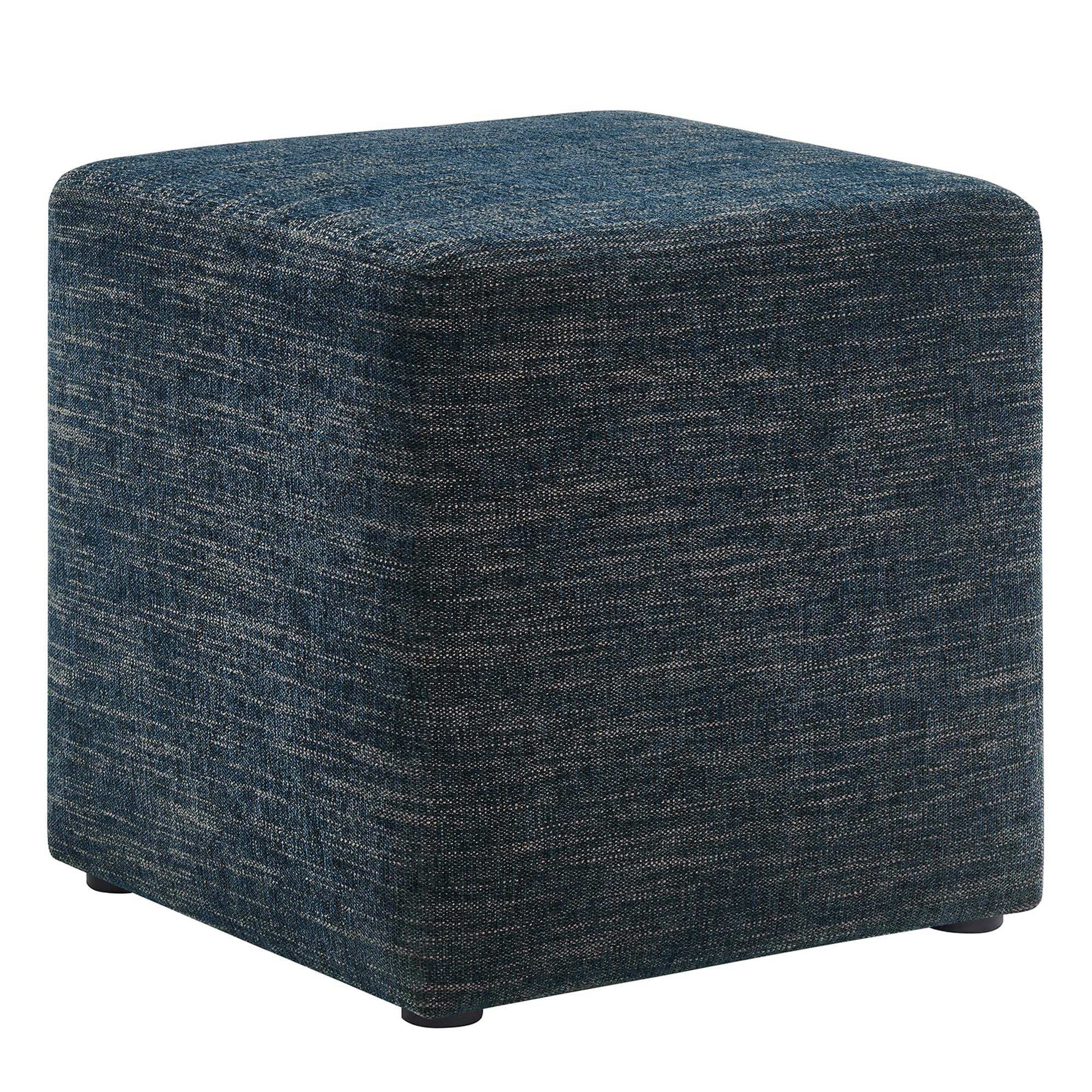 Callum 17" Square Woven Heathered Fabric Upholstered Ottoman by Modway - Best Buy Furniture