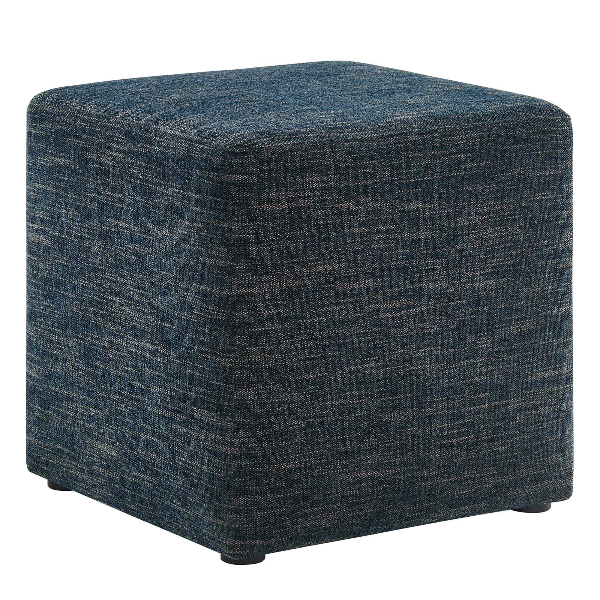 Callum 17" Square Woven Heathered Fabric Upholstered Ottoman by Modway - Best Buy Furniture