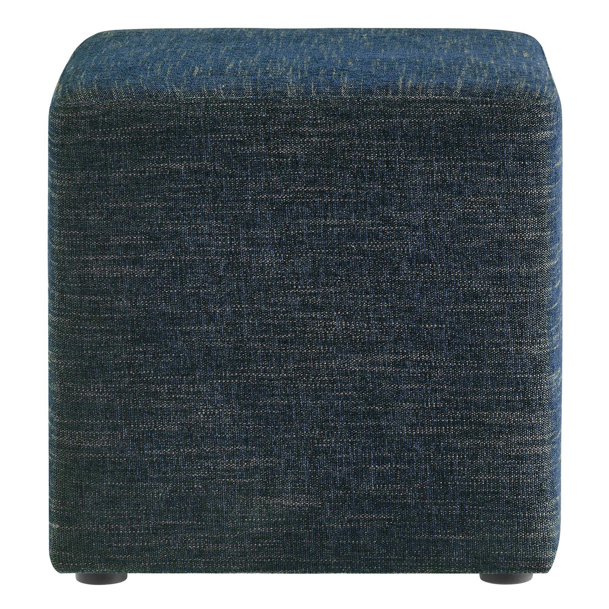 Callum 17" Square Woven Heathered Fabric Upholstered Ottoman by Modway - Best Buy Furniture