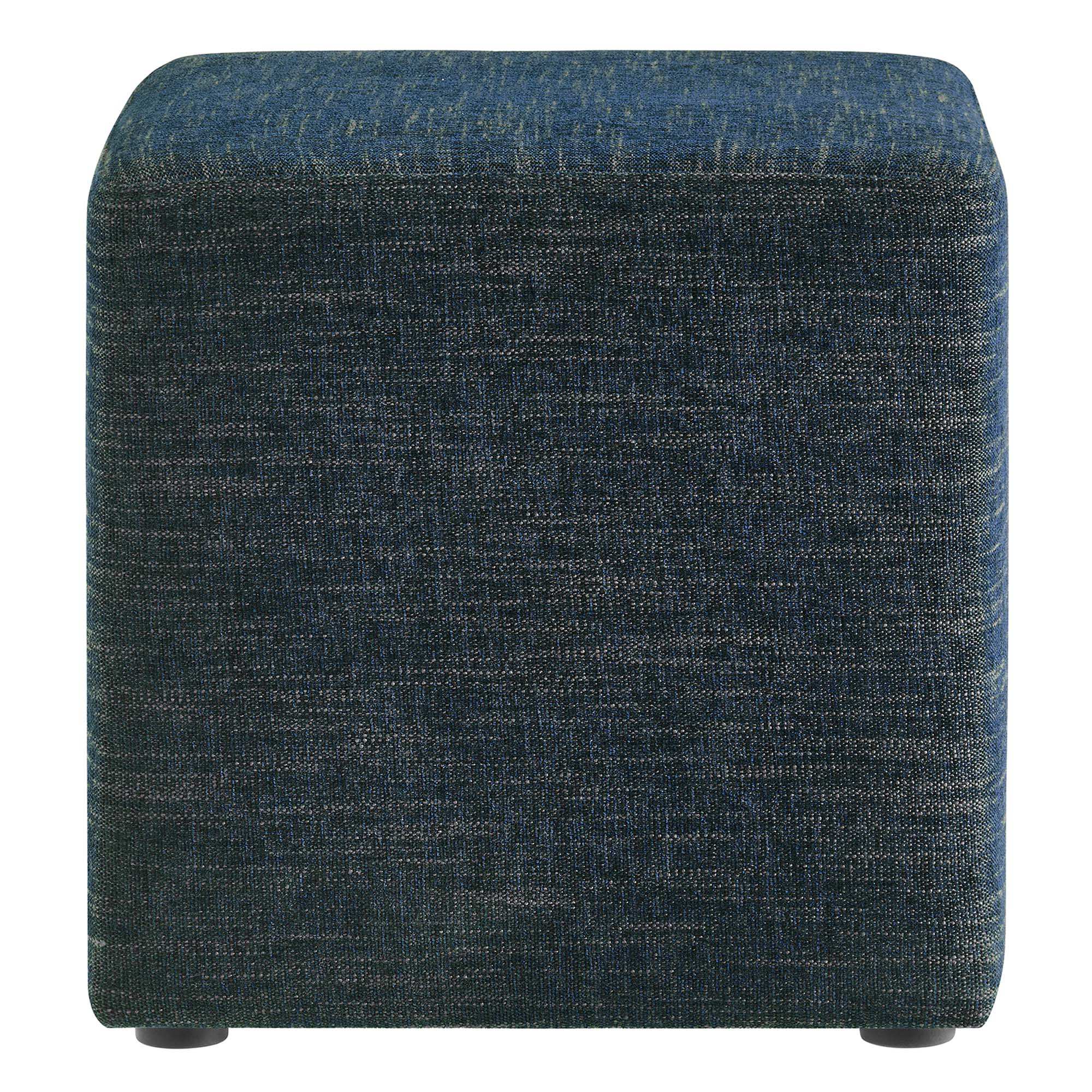 Callum 17" Square Woven Heathered Fabric Upholstered Ottoman by Modway - Best Buy Furniture