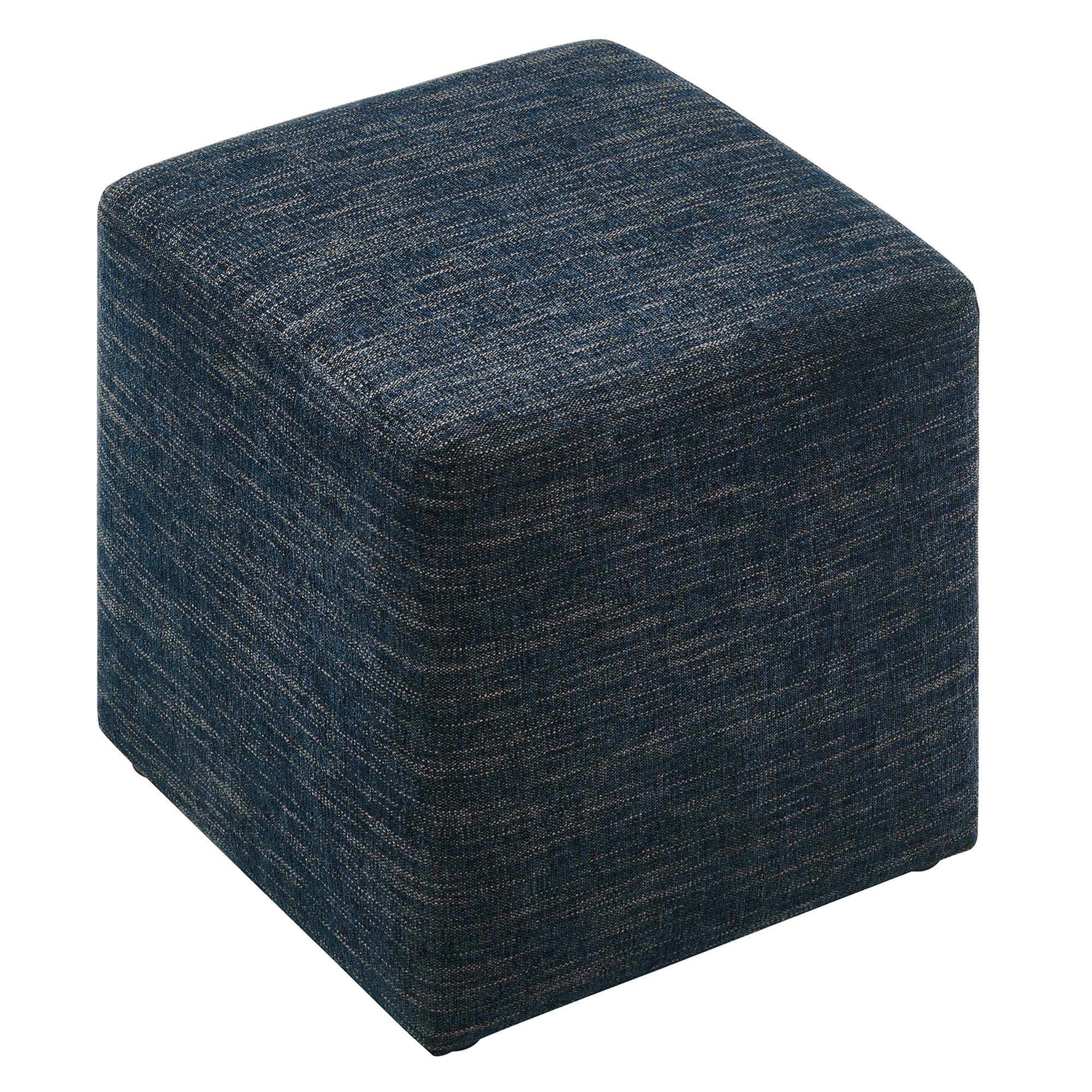 Callum 17" Square Woven Heathered Fabric Upholstered Ottoman by Modway - Best Buy Furniture