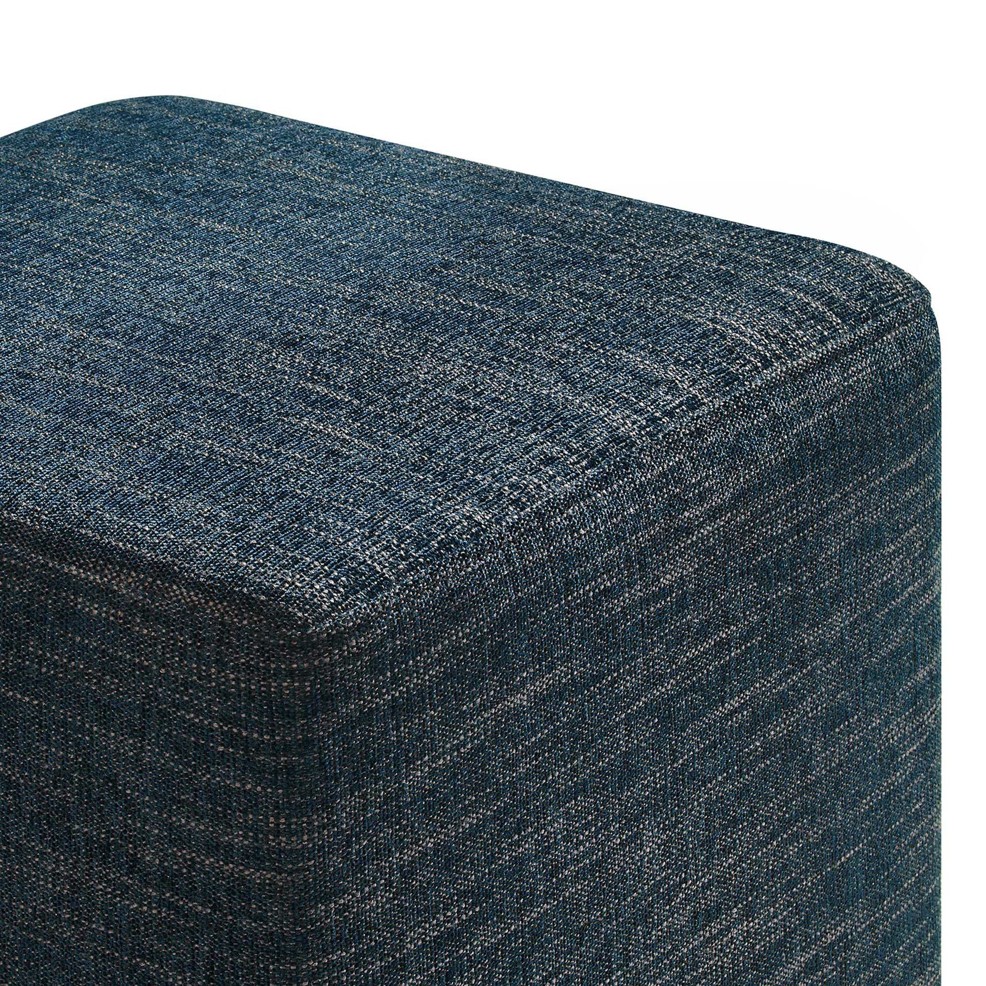 Callum 17" Square Woven Heathered Fabric Upholstered Ottoman by Modway - Best Buy Furniture