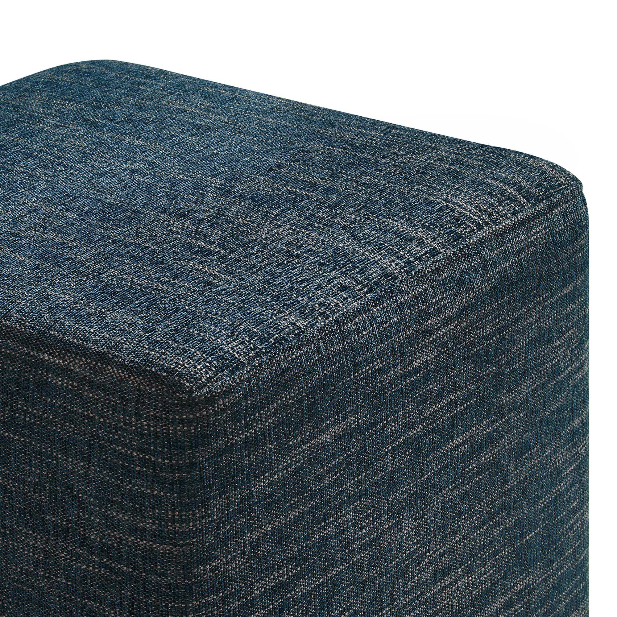 Callum 17" Square Woven Heathered Fabric Upholstered Ottoman by Modway - Best Buy Furniture
