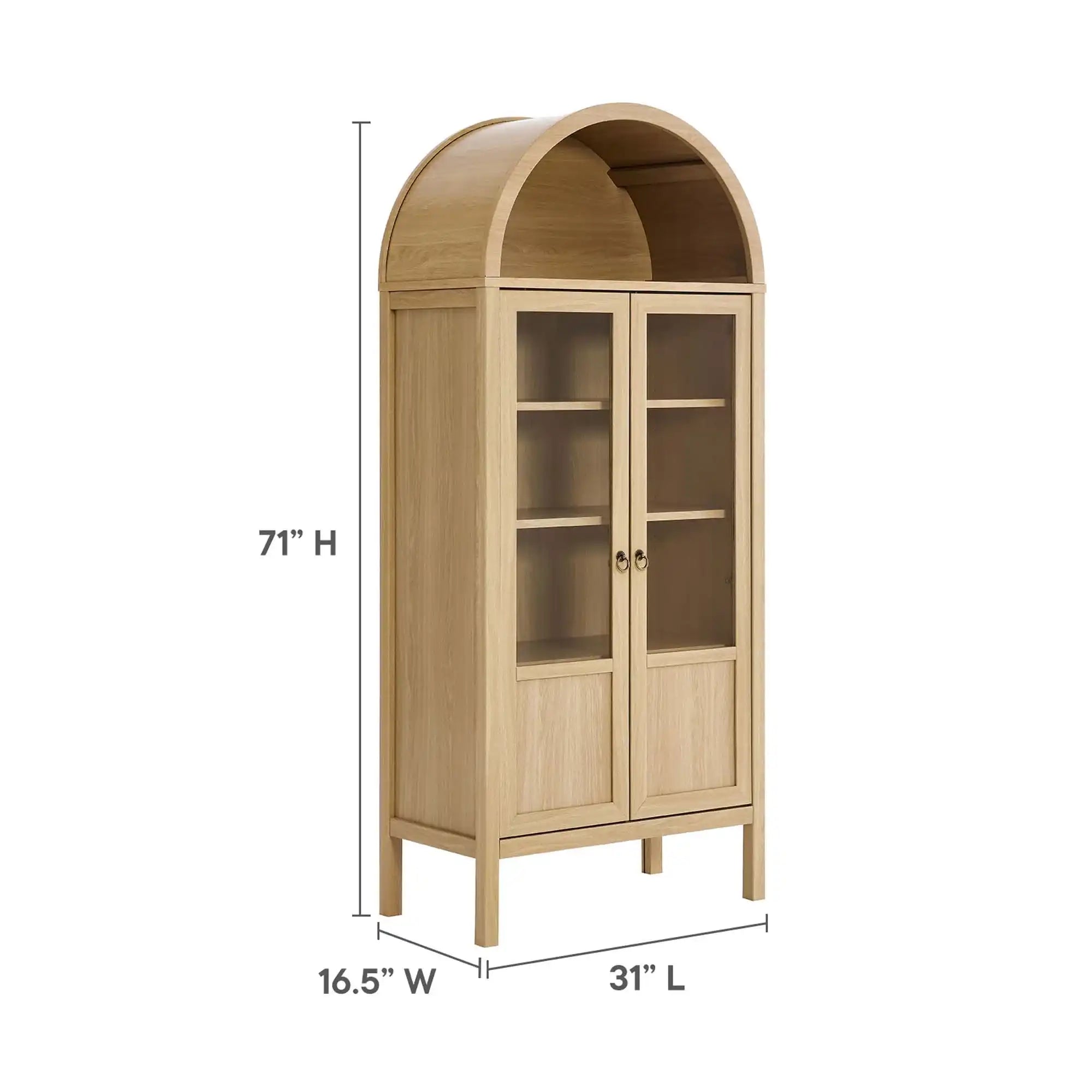 Tessa Tall Arched Storage Display Cabinet by Modway - Best Buy Furniture