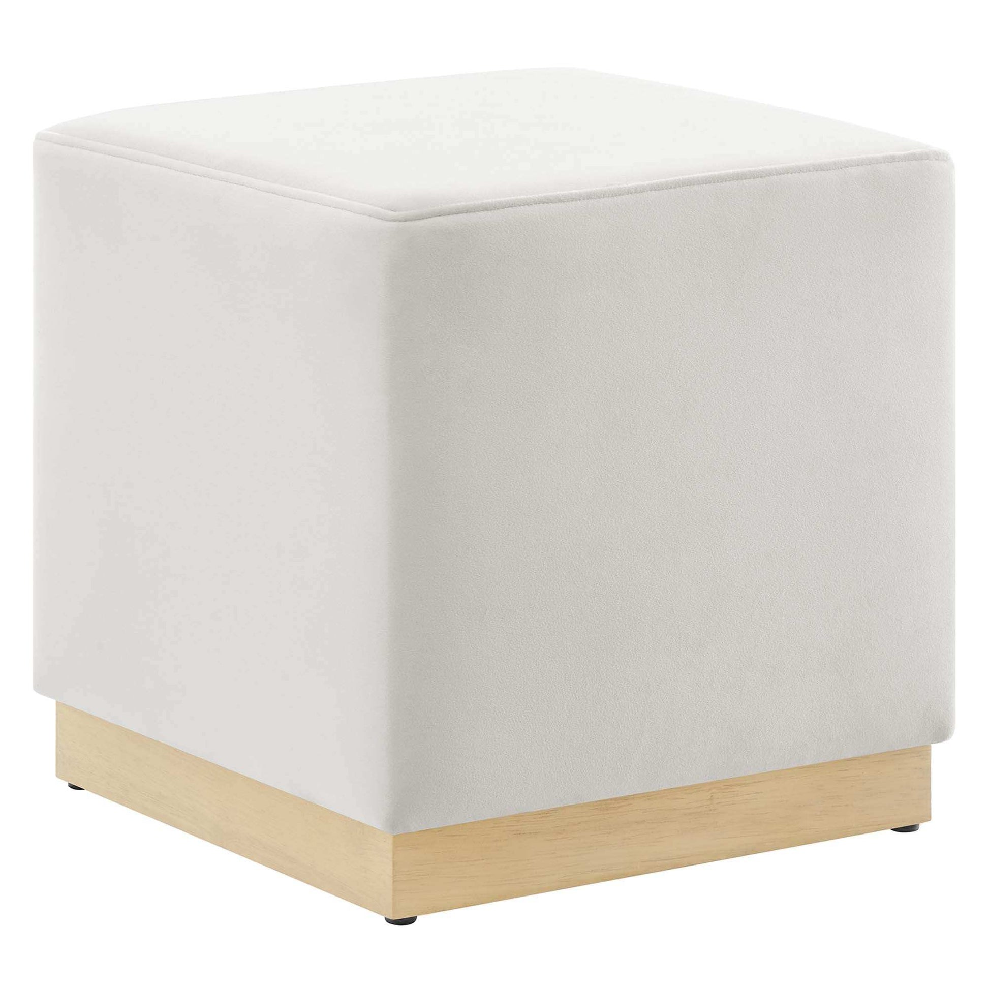 Tilden 17" Square Performance Velvet Upholstered Ottoman by Modway - Best Buy Furniture