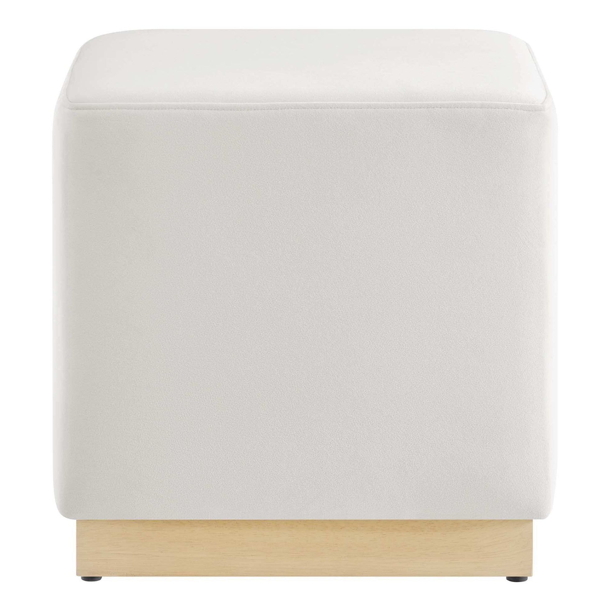 Tilden 17" Square Performance Velvet Upholstered Ottoman by Modway - Best Buy Furniture