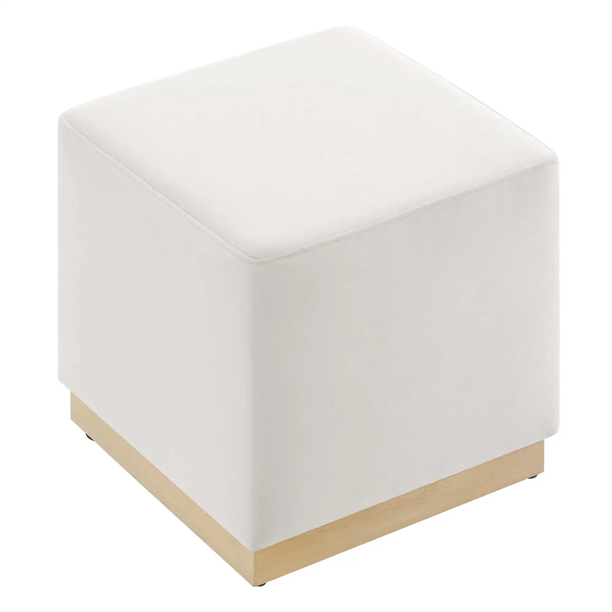 Tilden 17" Square Performance Velvet Upholstered Ottoman by Modway - Best Buy Furniture