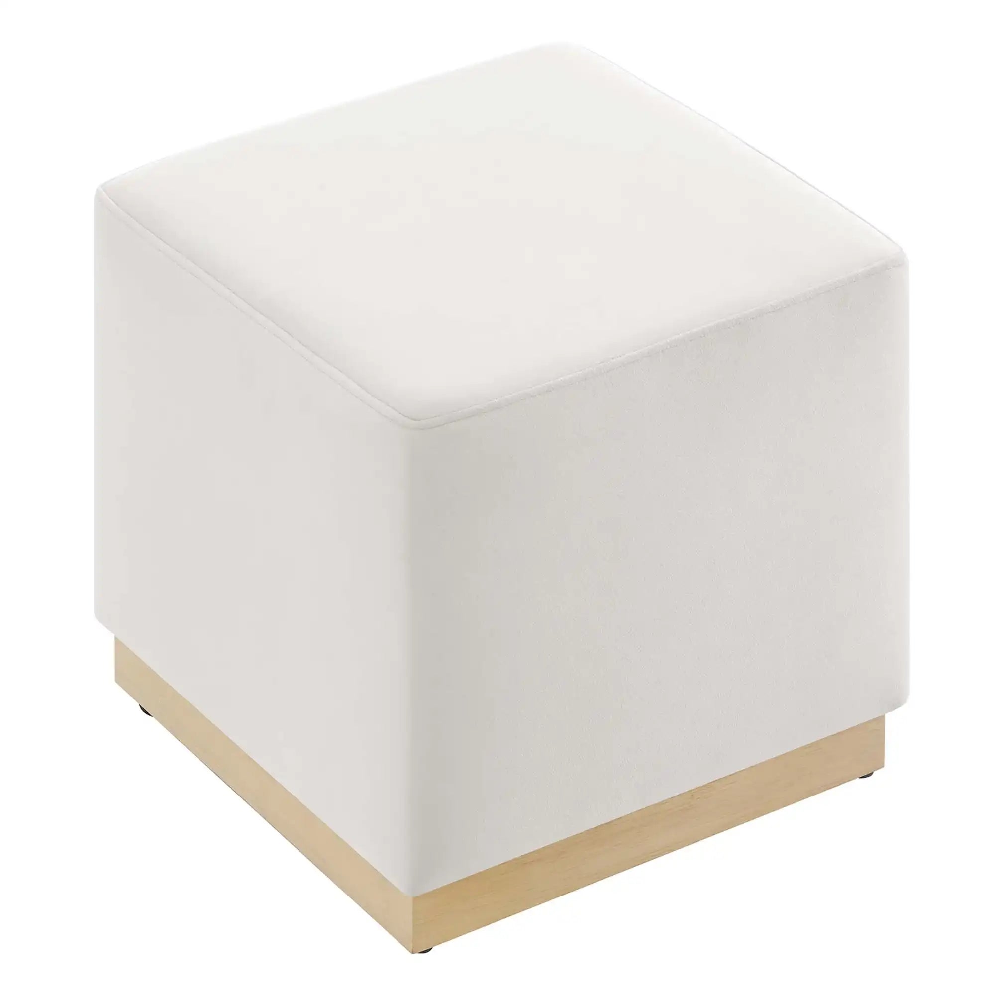 Tilden 17" Square Performance Velvet Upholstered Ottoman by Modway - Best Buy Furniture