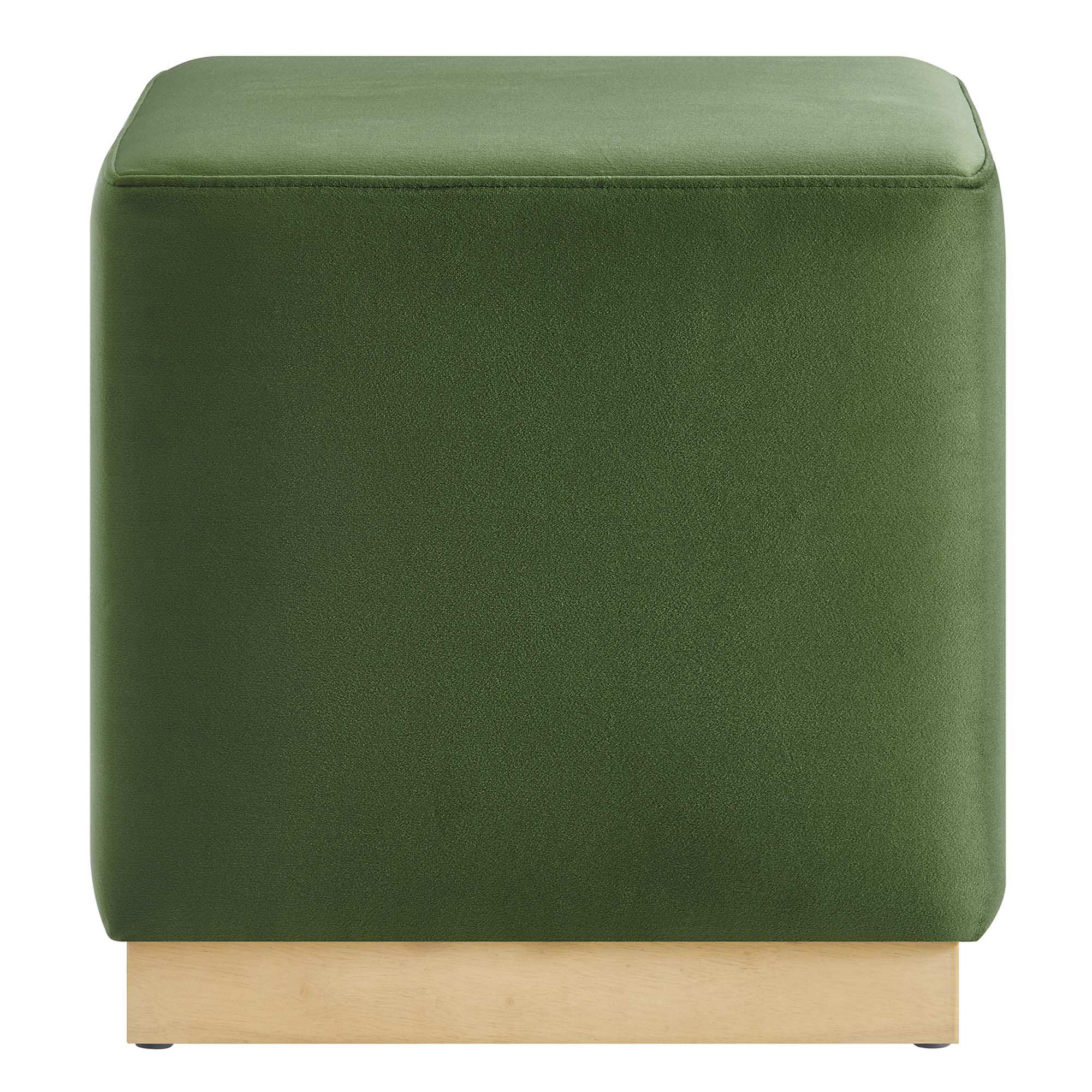 Tilden 17" Square Performance Velvet Upholstered Ottoman by Modway - Best Buy Furniture