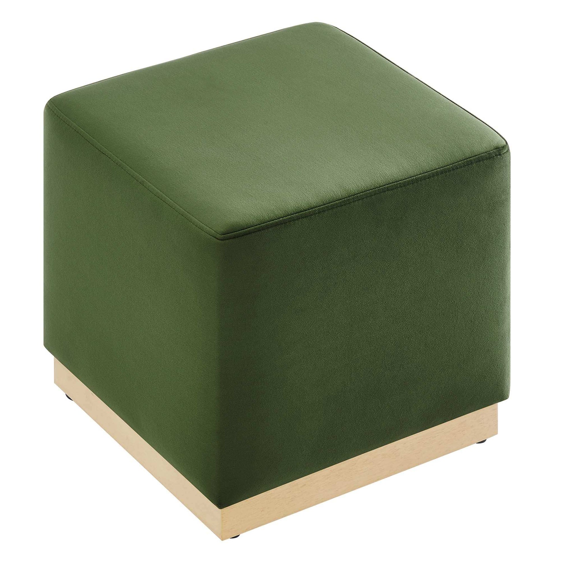 Tilden 17" Square Performance Velvet Upholstered Ottoman by Modway - Best Buy Furniture