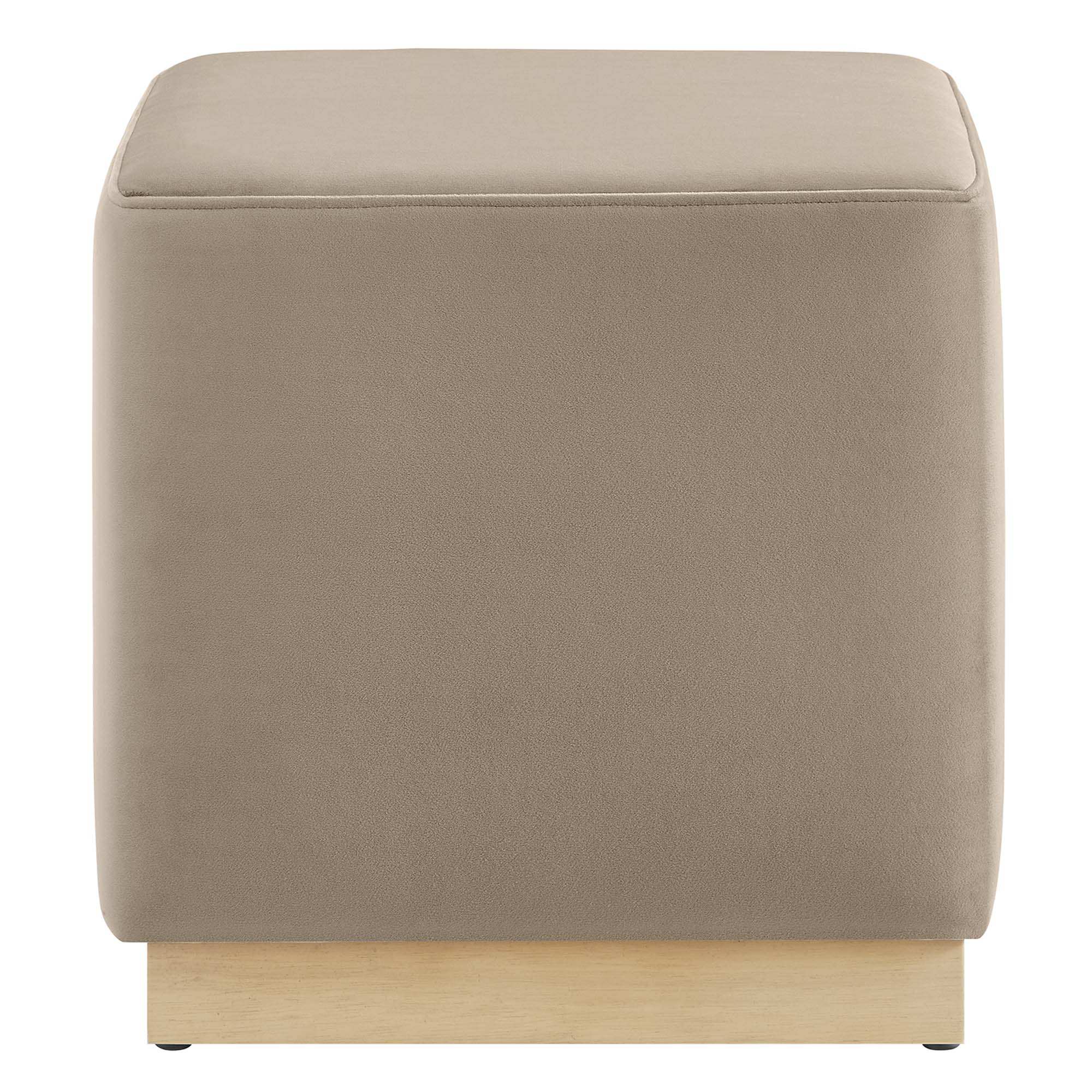 Tilden 17" Square Performance Velvet Upholstered Ottoman by Modway - Best Buy Furniture
