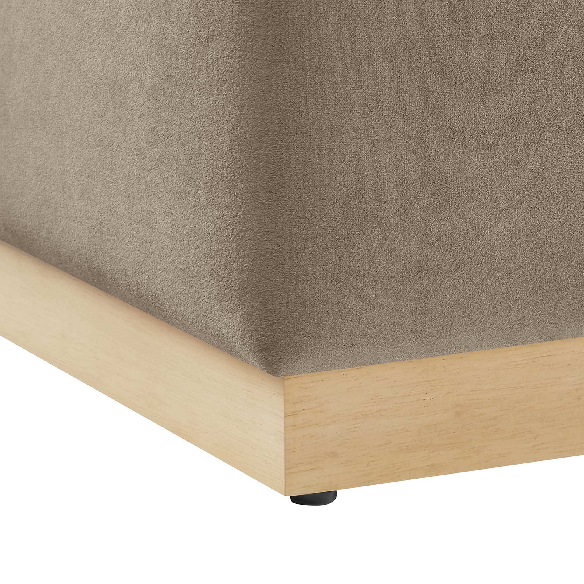 Tilden 17" Square Performance Velvet Upholstered Ottoman by Modway - Best Buy Furniture