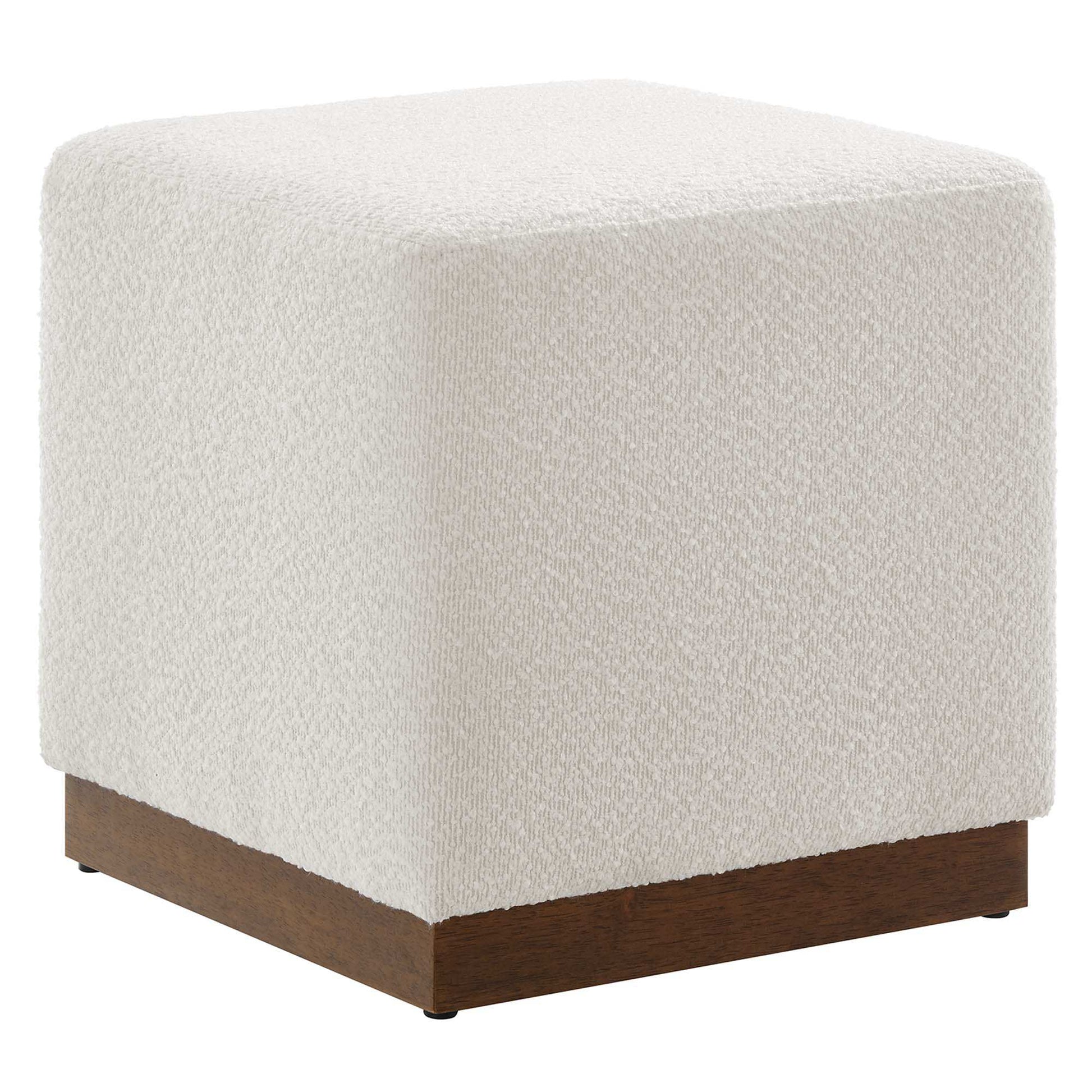 Tilden 17" Square Boucle Upholstered Ottoman by Modway - Best Buy Furniture