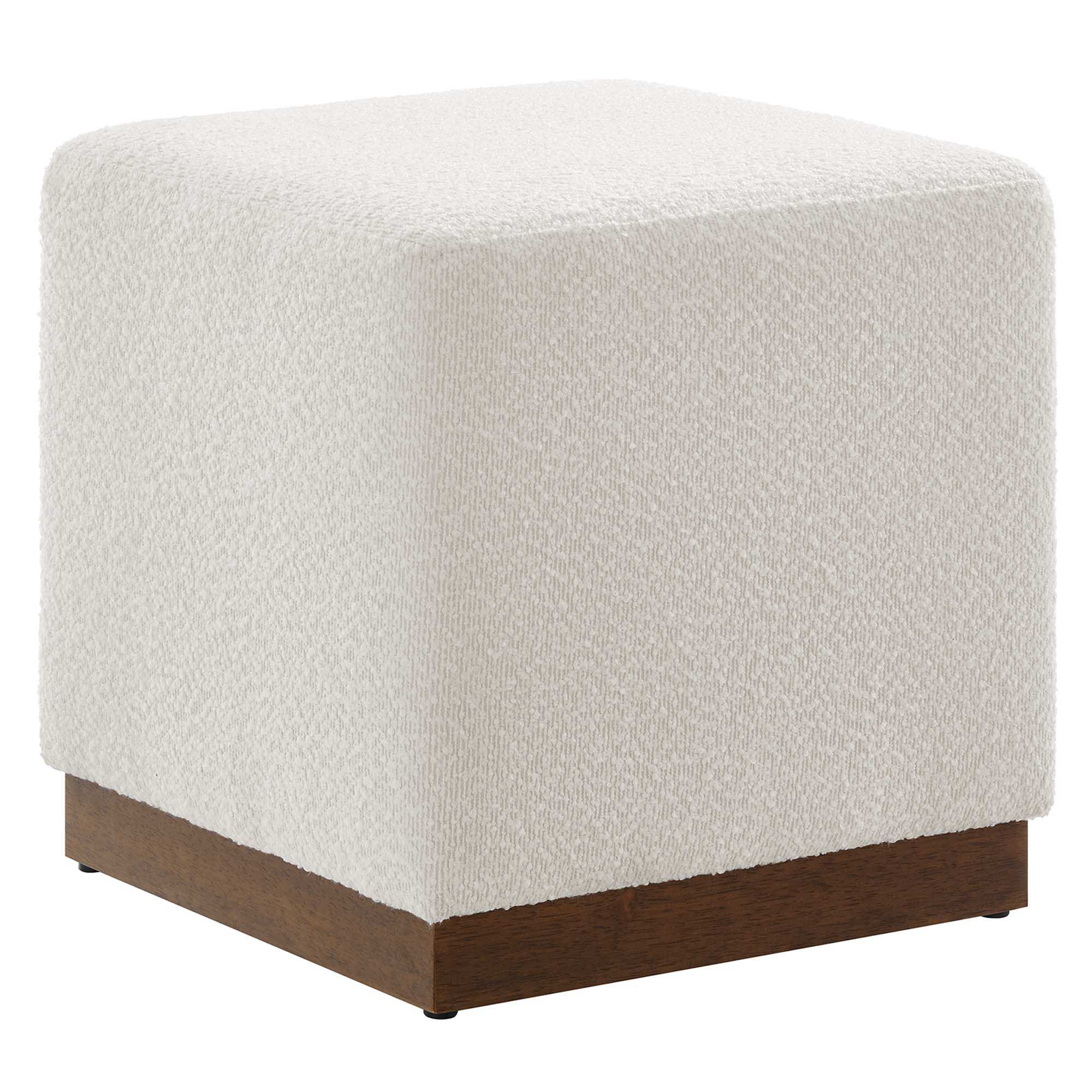 Tilden 17" Square Boucle Upholstered Ottoman by Modway - Best Buy Furniture