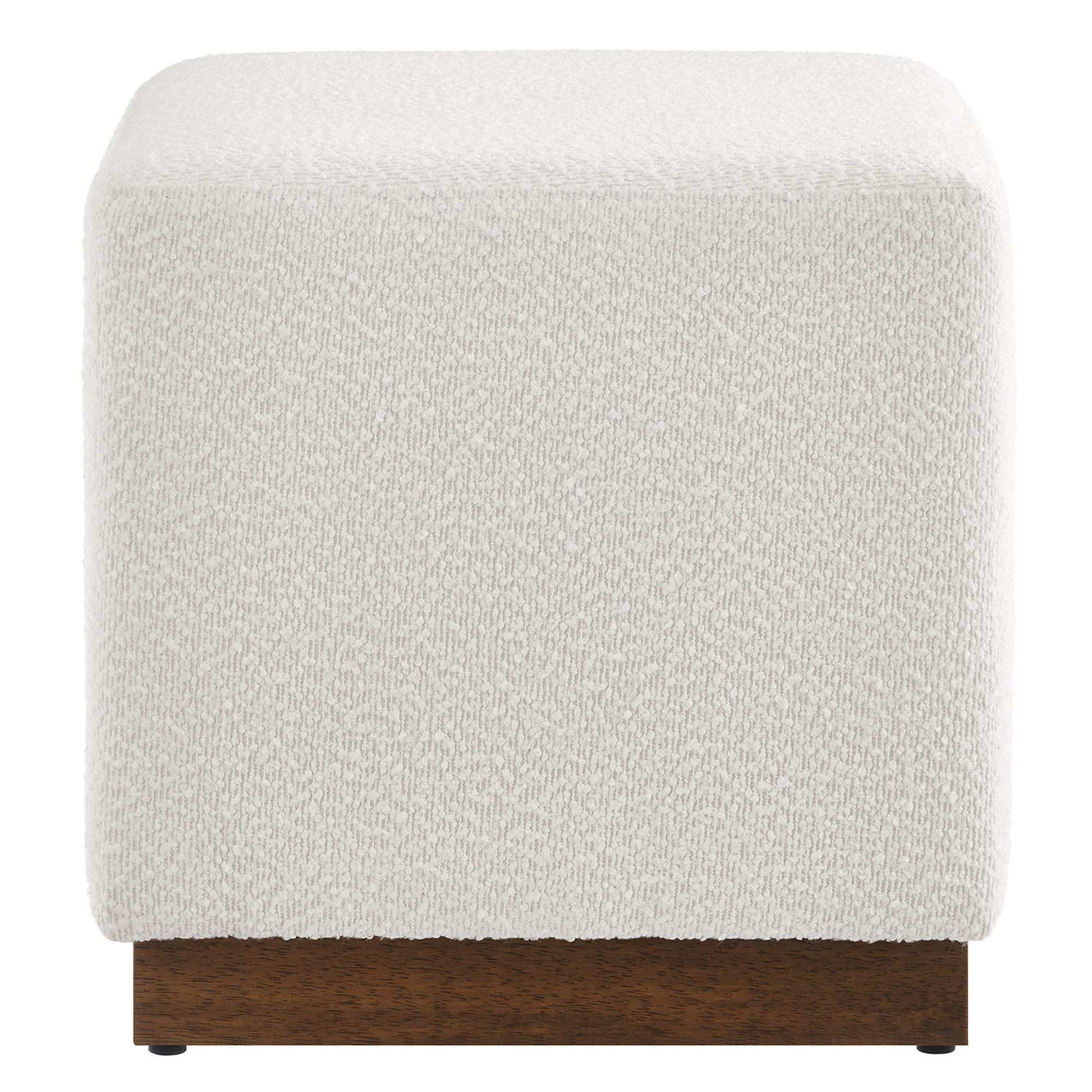 Tilden 17" Square Boucle Upholstered Ottoman by Modway - Best Buy Furniture